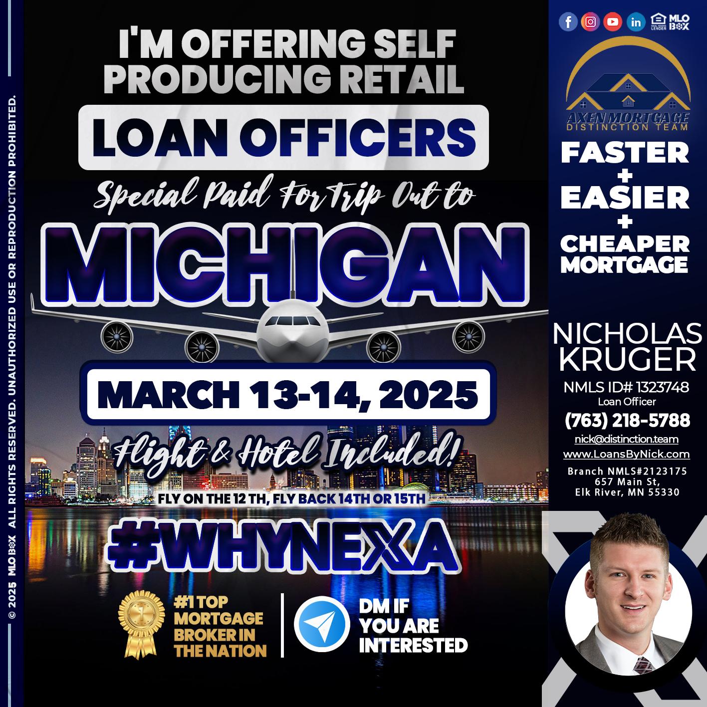 MICHIGAN TRIP - Nicholas Kruger -Loan Officer