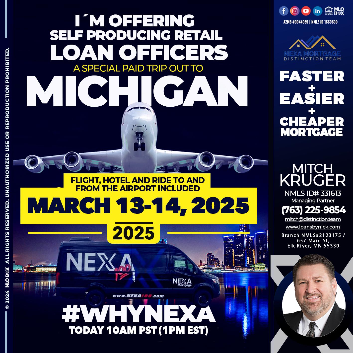 MICHIGAN TRIP - Nicholas Kruger -Loan Officer