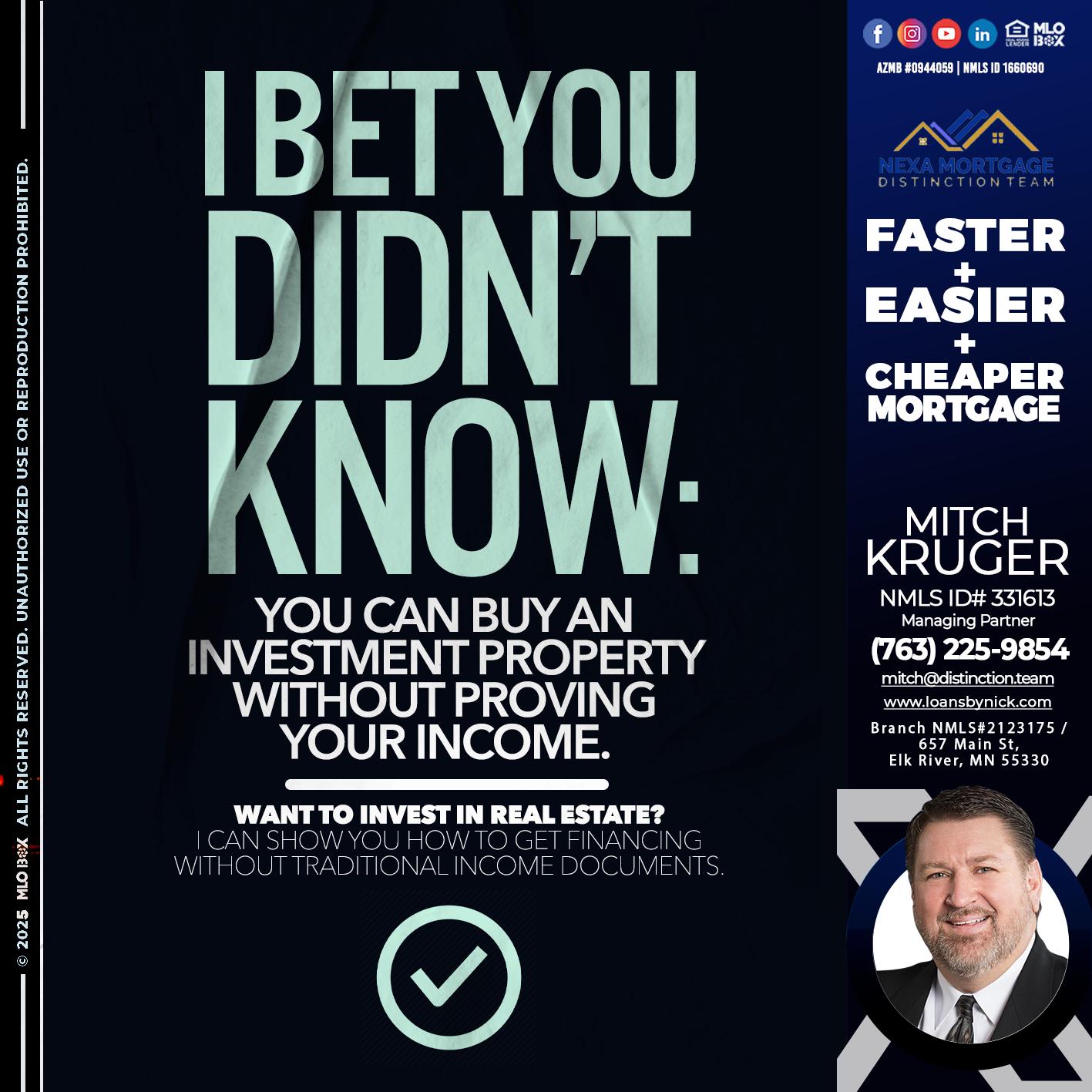 I BET YOU - Nicholas Kruger -Loan Officer