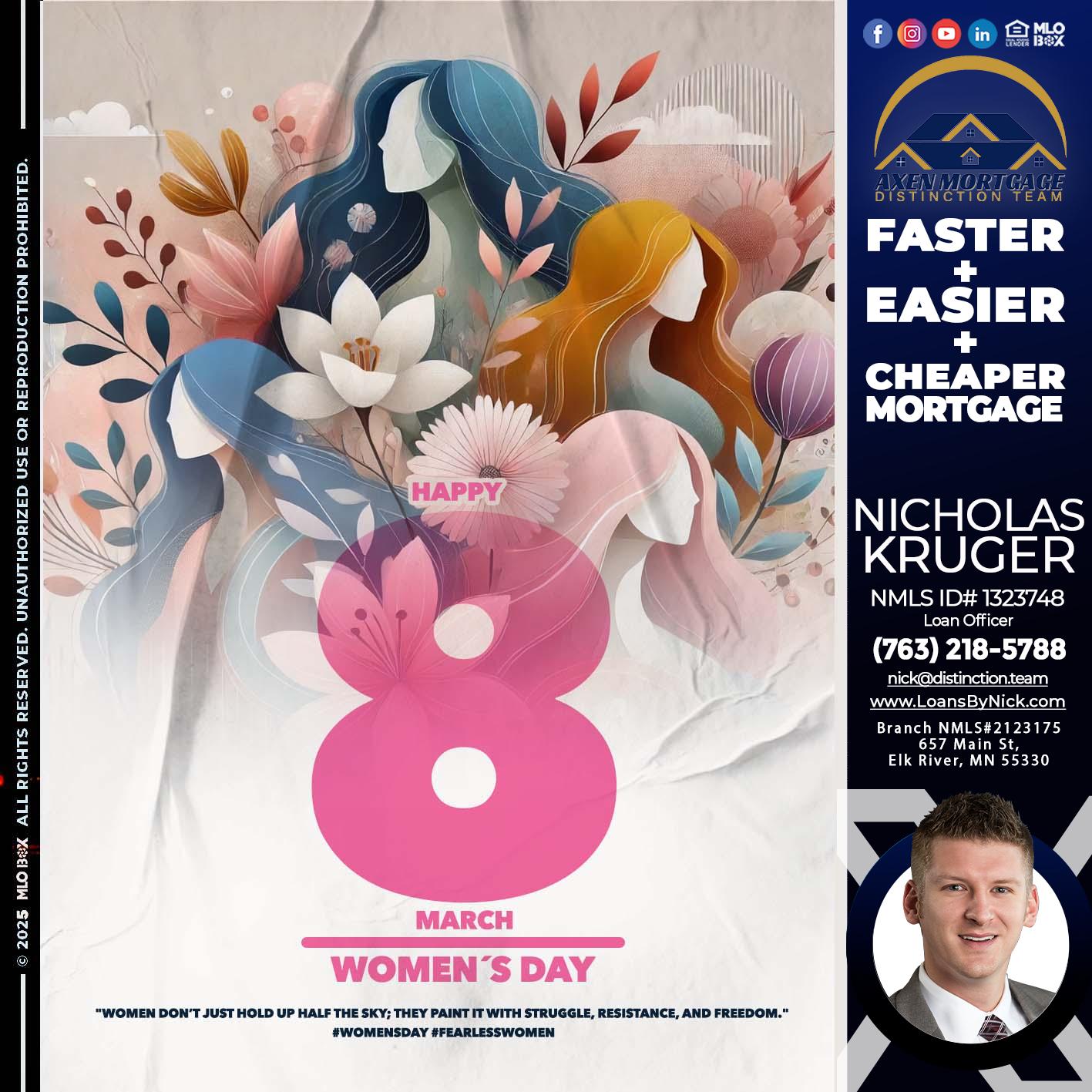 WOMEN´S DAY - Nicholas Kruger -Loan Officer
