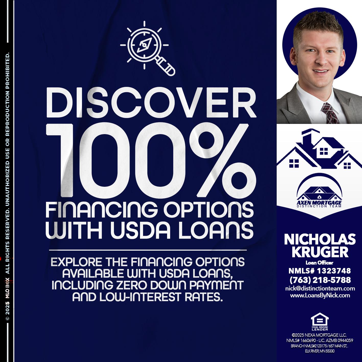 DISCOVER 100% - Nicholas Kruger -Loan Officer