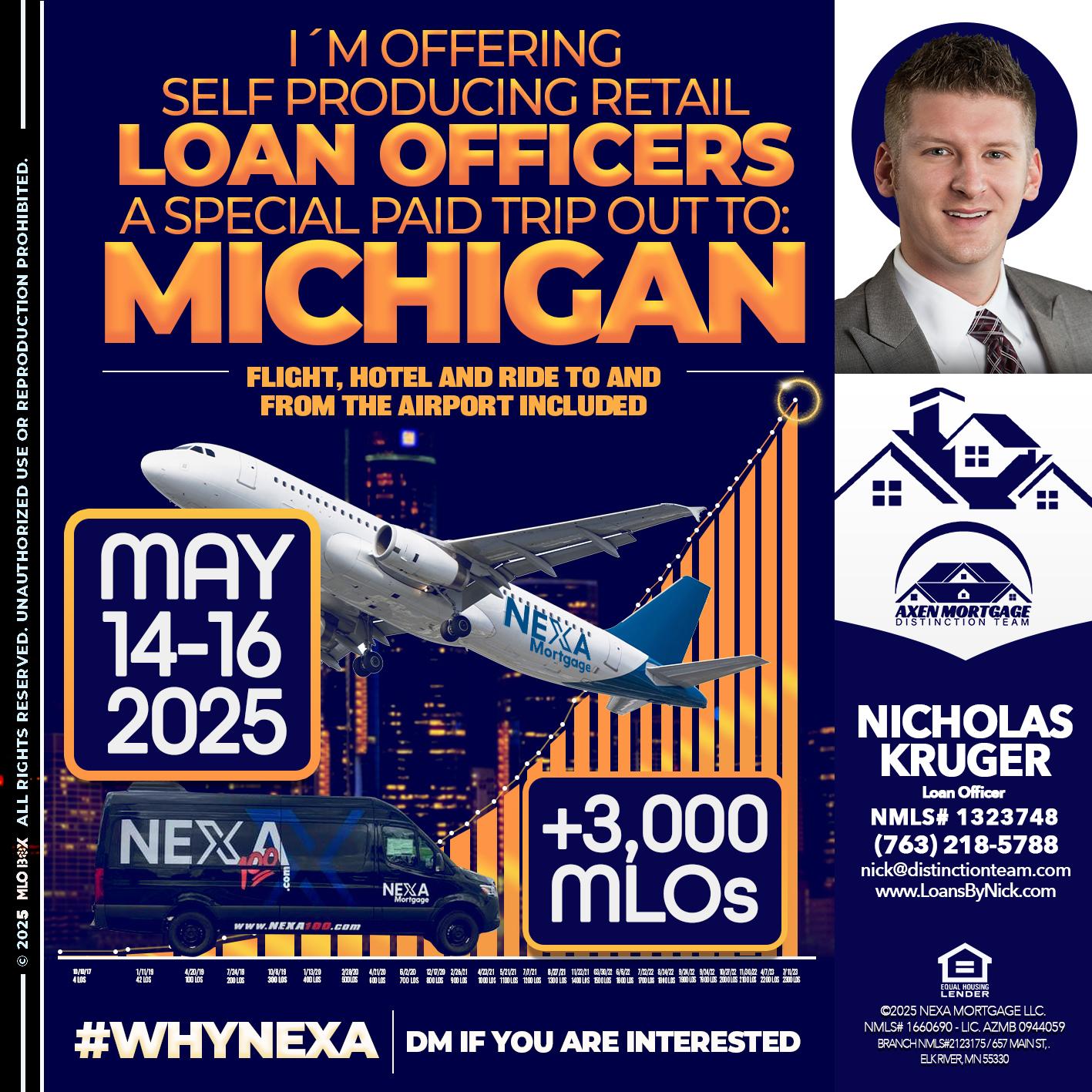 MICHIGAN TRIP - Nicholas Kruger -Loan Officer