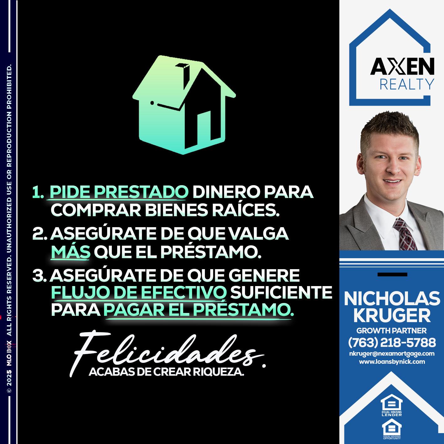 BORROW MONEY - Nicholas Kruger -Loan Officer