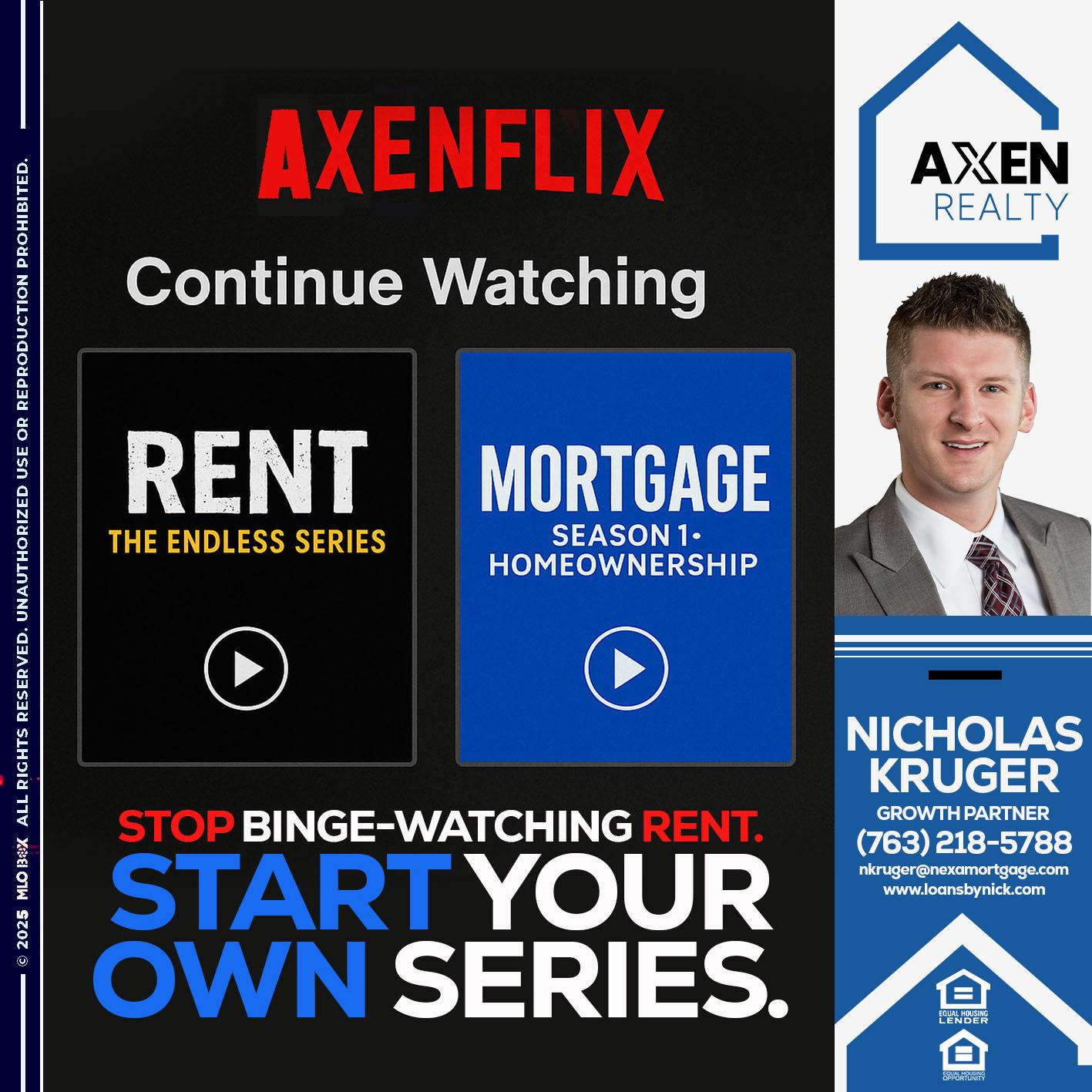 AXEN FLIX - Nicholas Kruger -Loan Officer