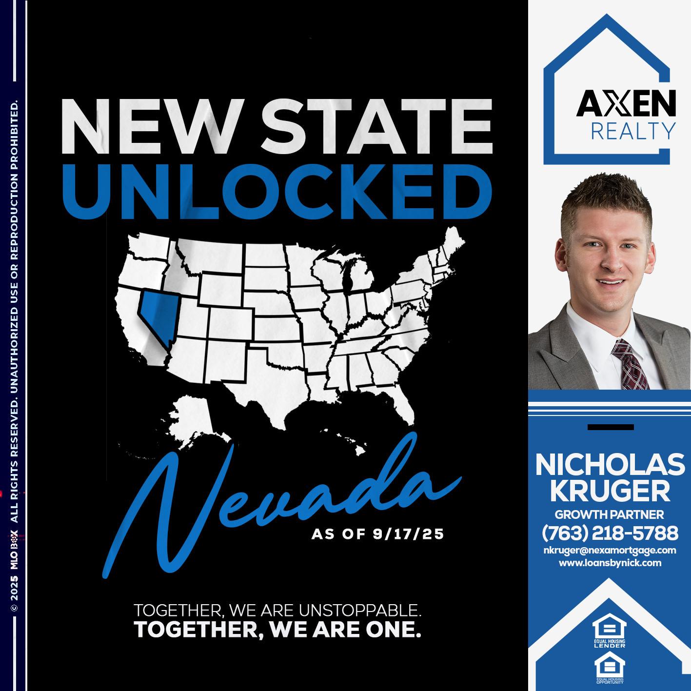NEVADA - Nicholas Kruger -Loan Officer NEVADA - Nicholas Kruger -Loan Officer