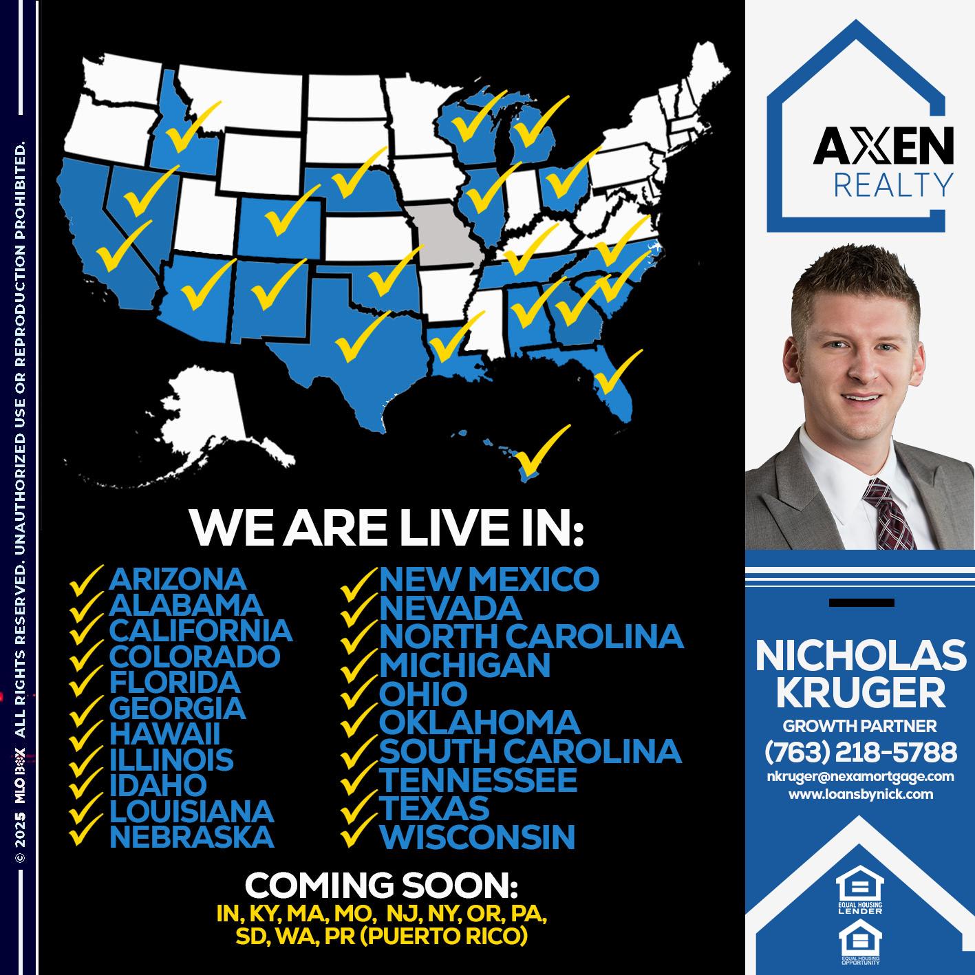 WE ARE LIVE IN HAWAII - Nicholas Kruger -Loan Officer WE ARE LIVE IN HAWAII - Nicholas Kruger -Loan Officer