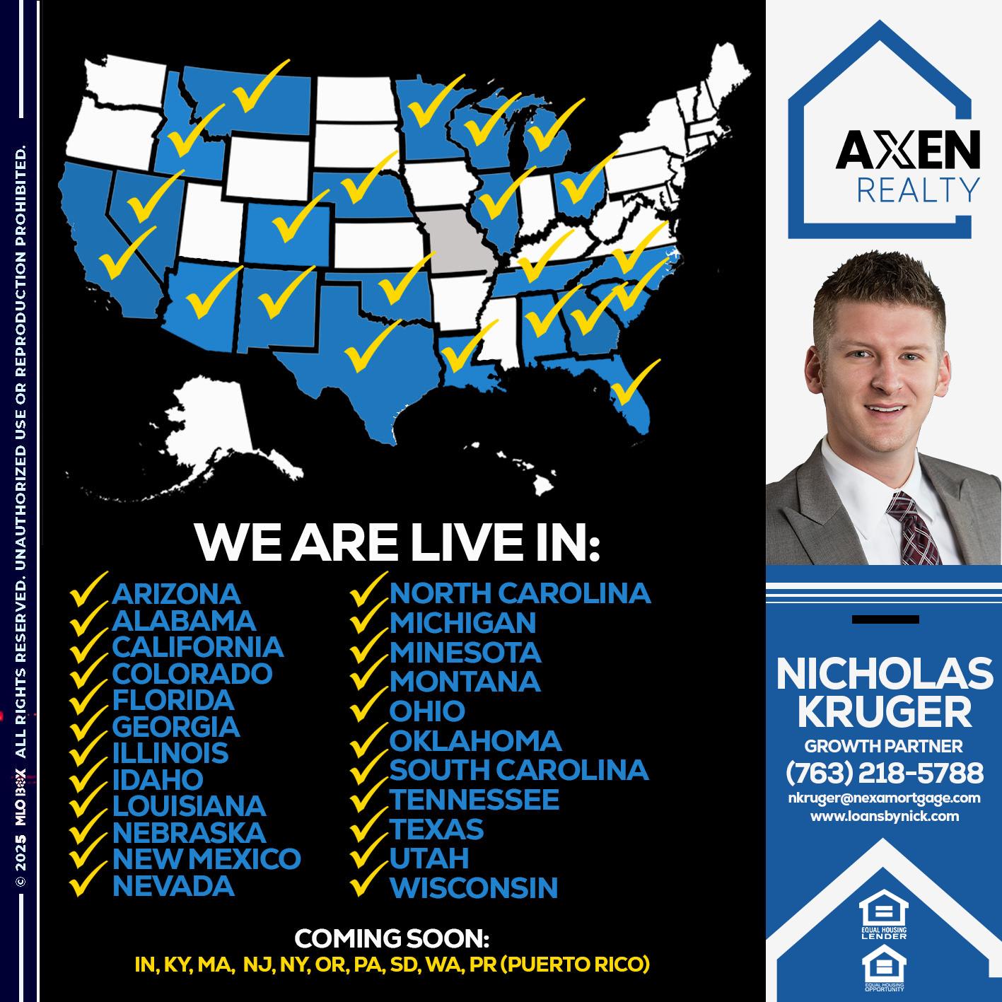 new states unlocked - Nicholas Kruger -Loan Officer