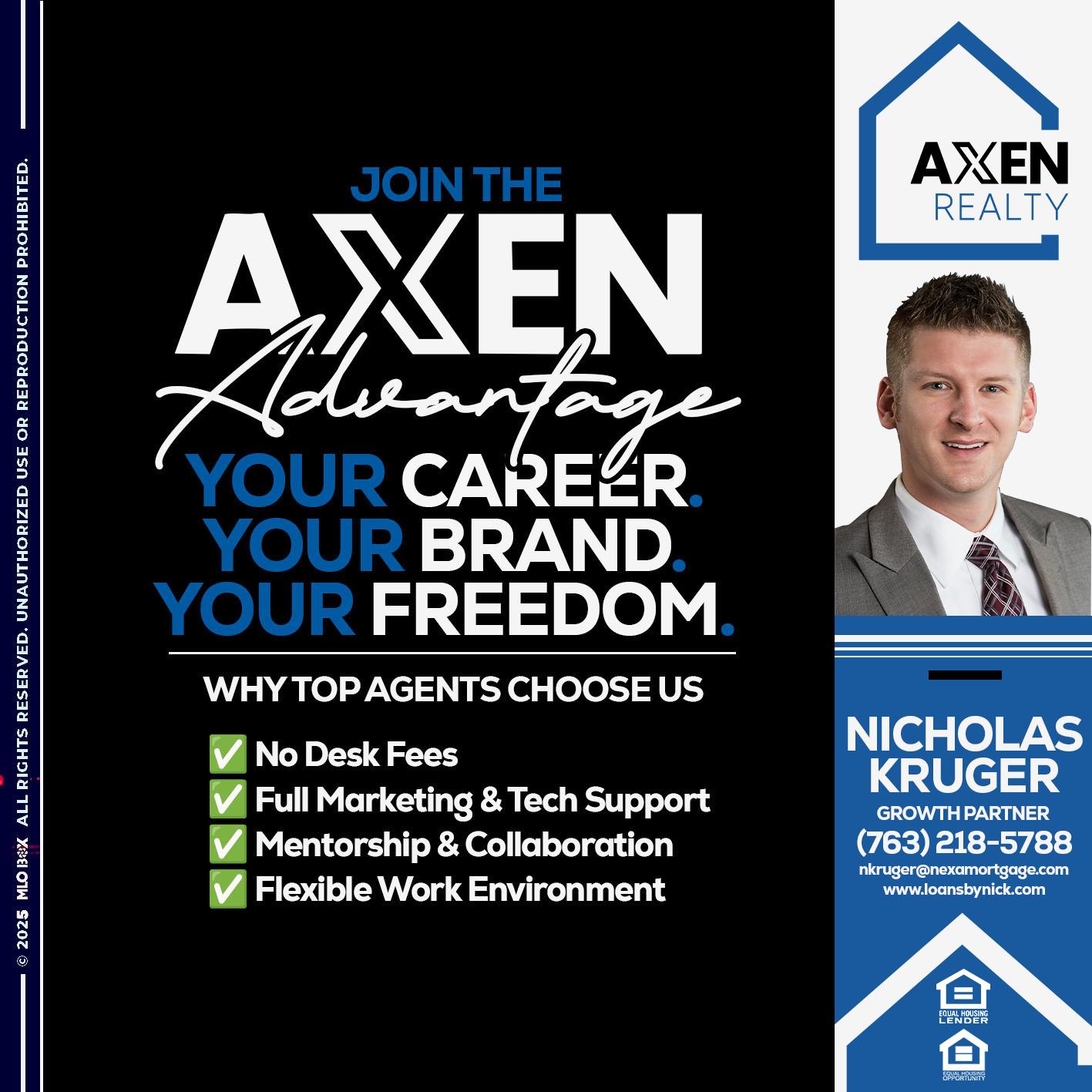 JOIN THE AXEN - Nicholas Kruger -Loan Officer