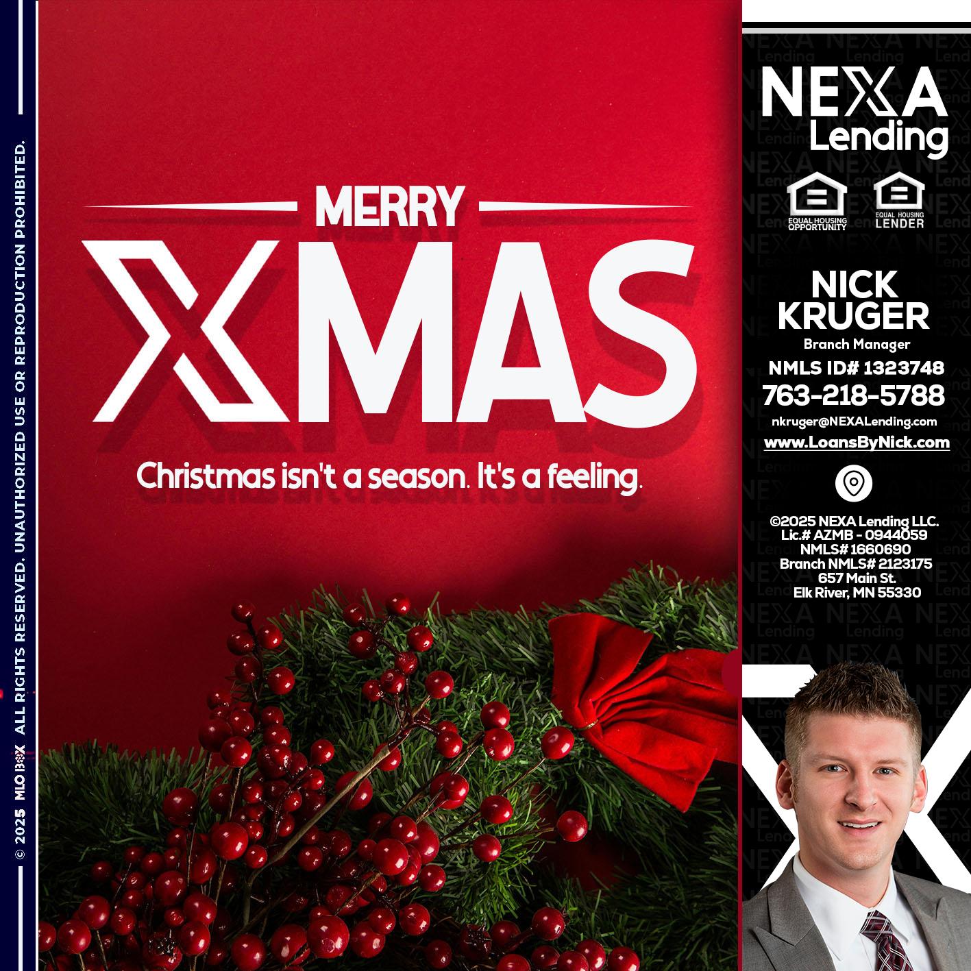 merry xmas - Nicholas Kruger -Loan Officer