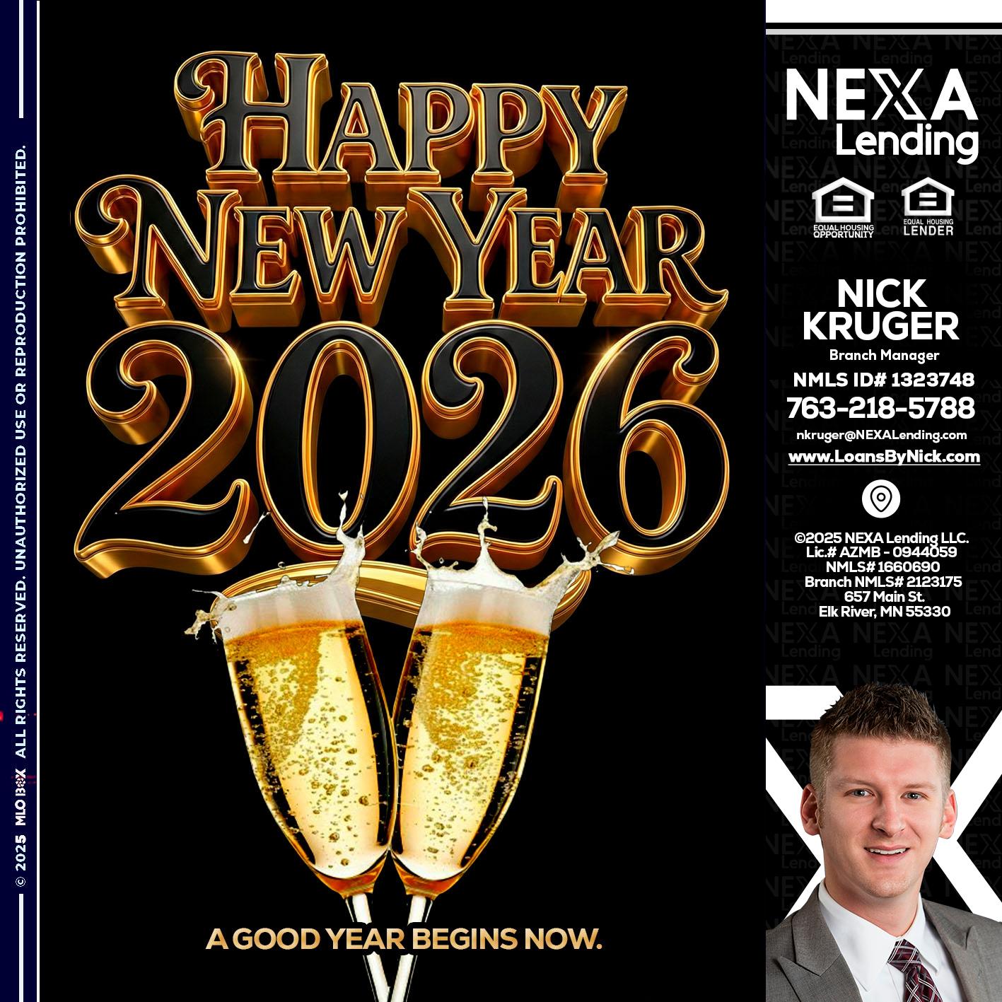 happy new year 2026 - Nicholas Kruger -Loan Officer
