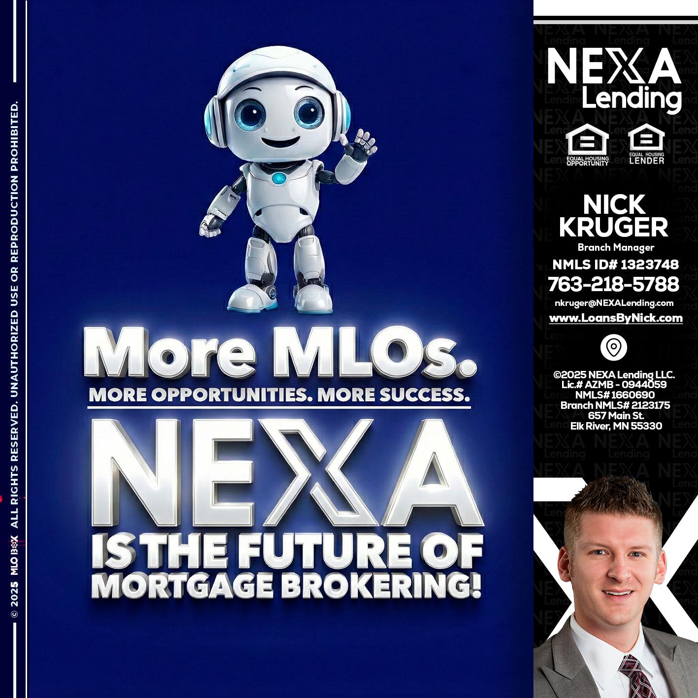 MORE MLOs - Nicholas Kruger -Loan Officer
