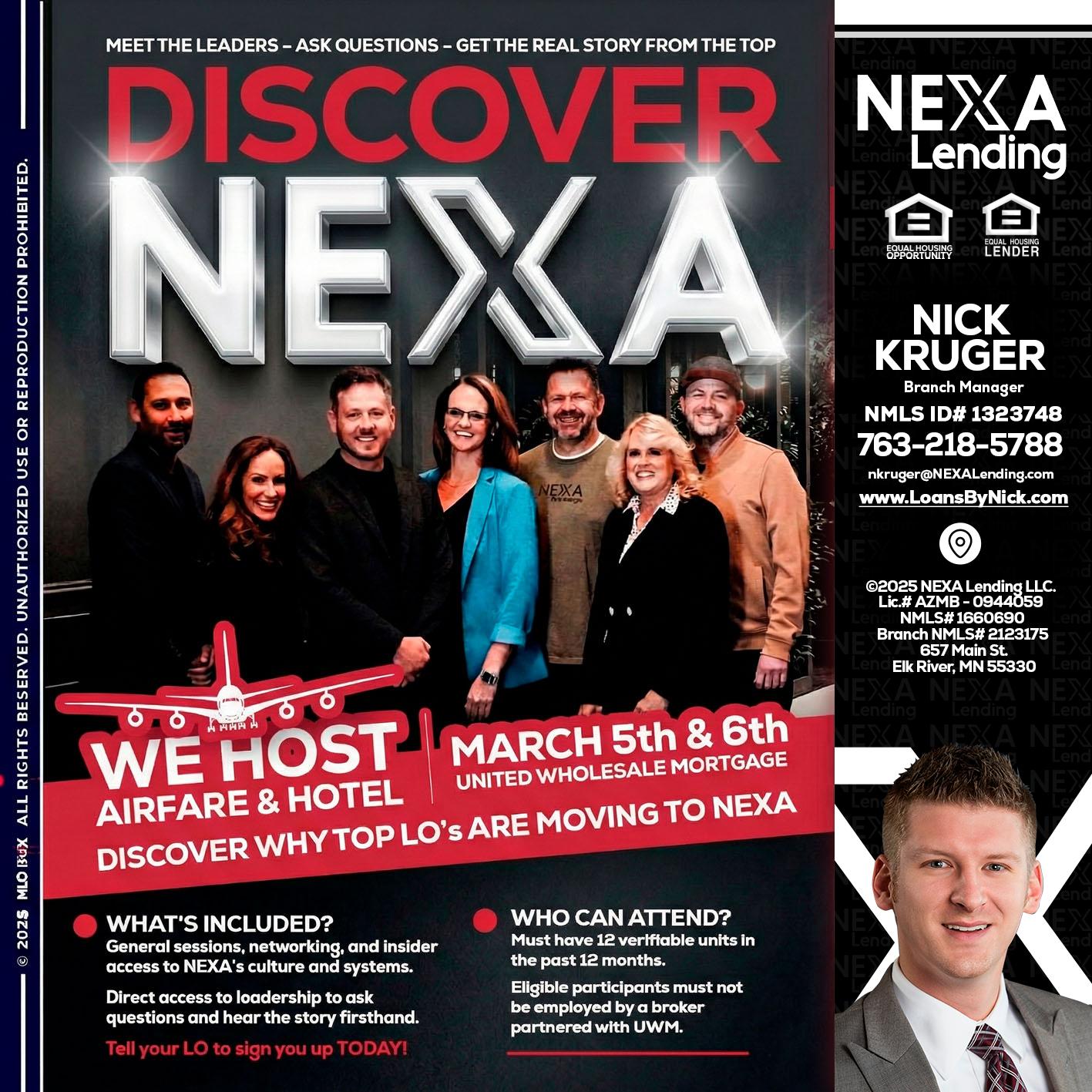 DISCOVER NEXA - Nicholas Kruger -Loan Officer