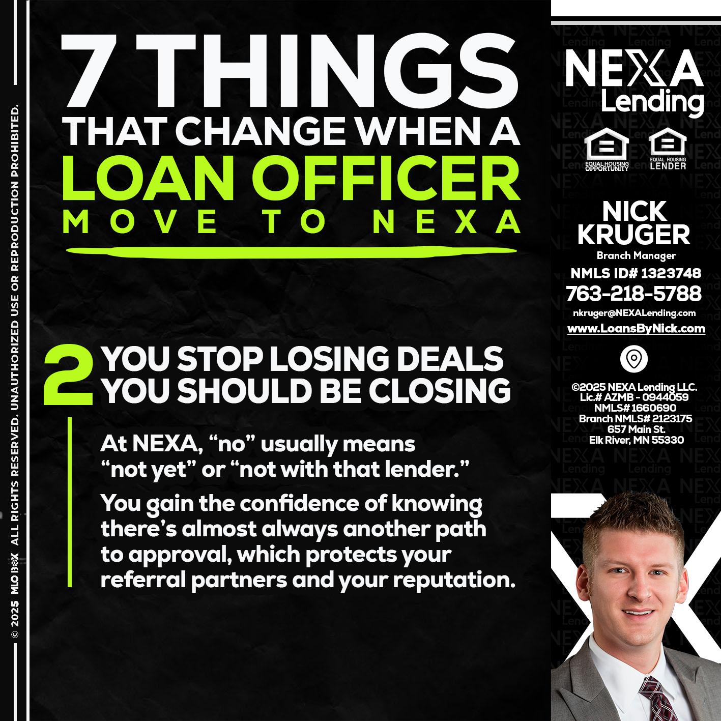 7 THINGS (2) - Nicholas Kruger -Loan Officer