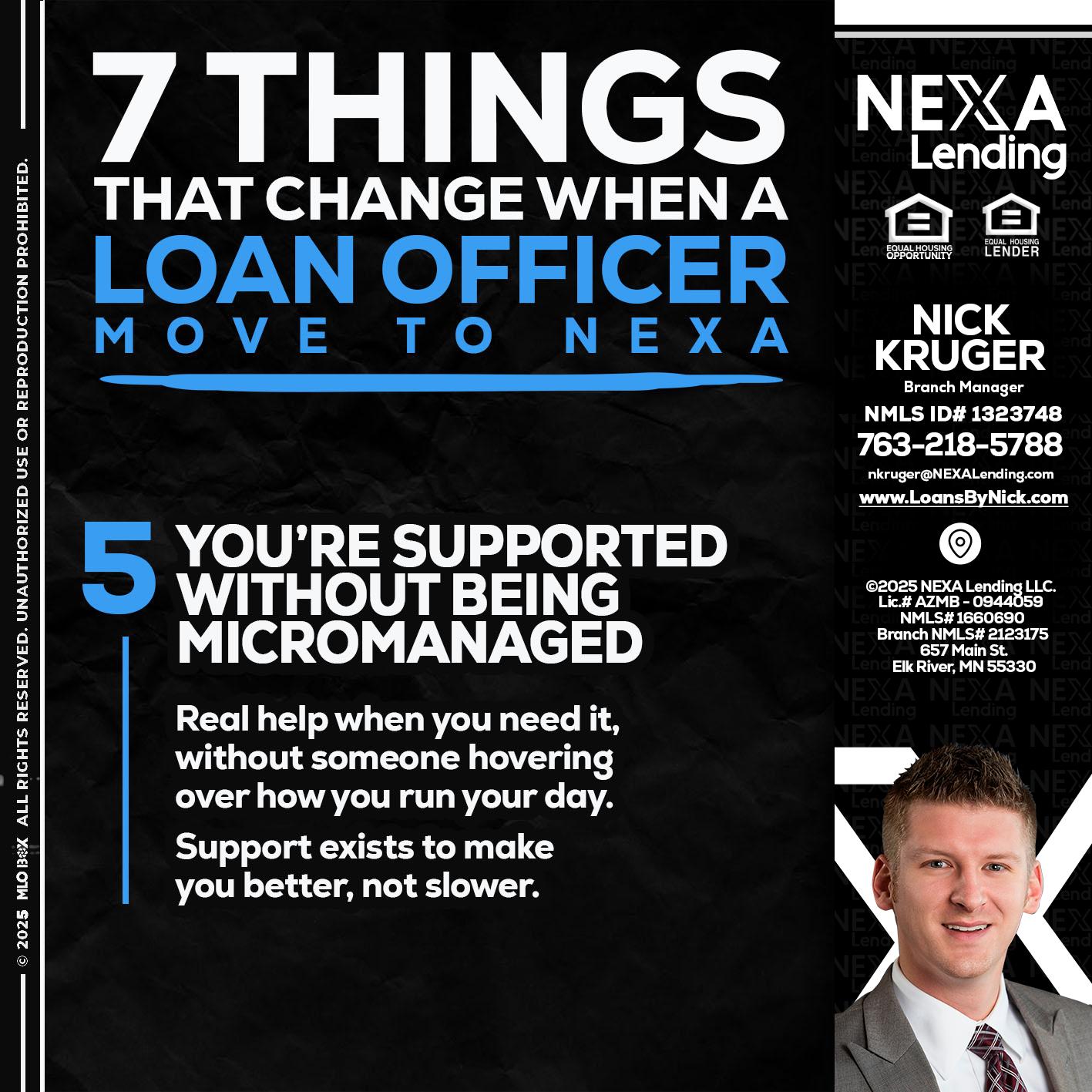 7 THINGS (5) - Nicholas Kruger -Loan Officer