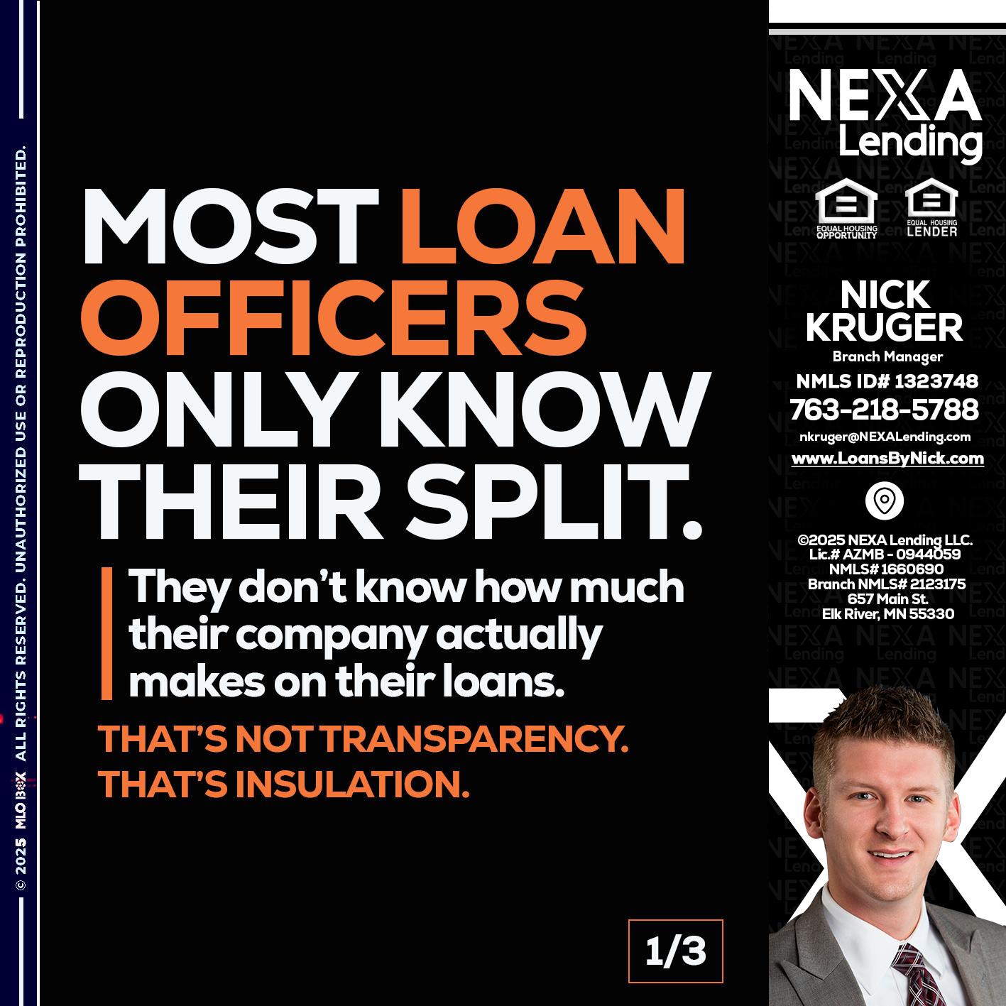 1 OF 3 - Nicholas Kruger -Loan Officer