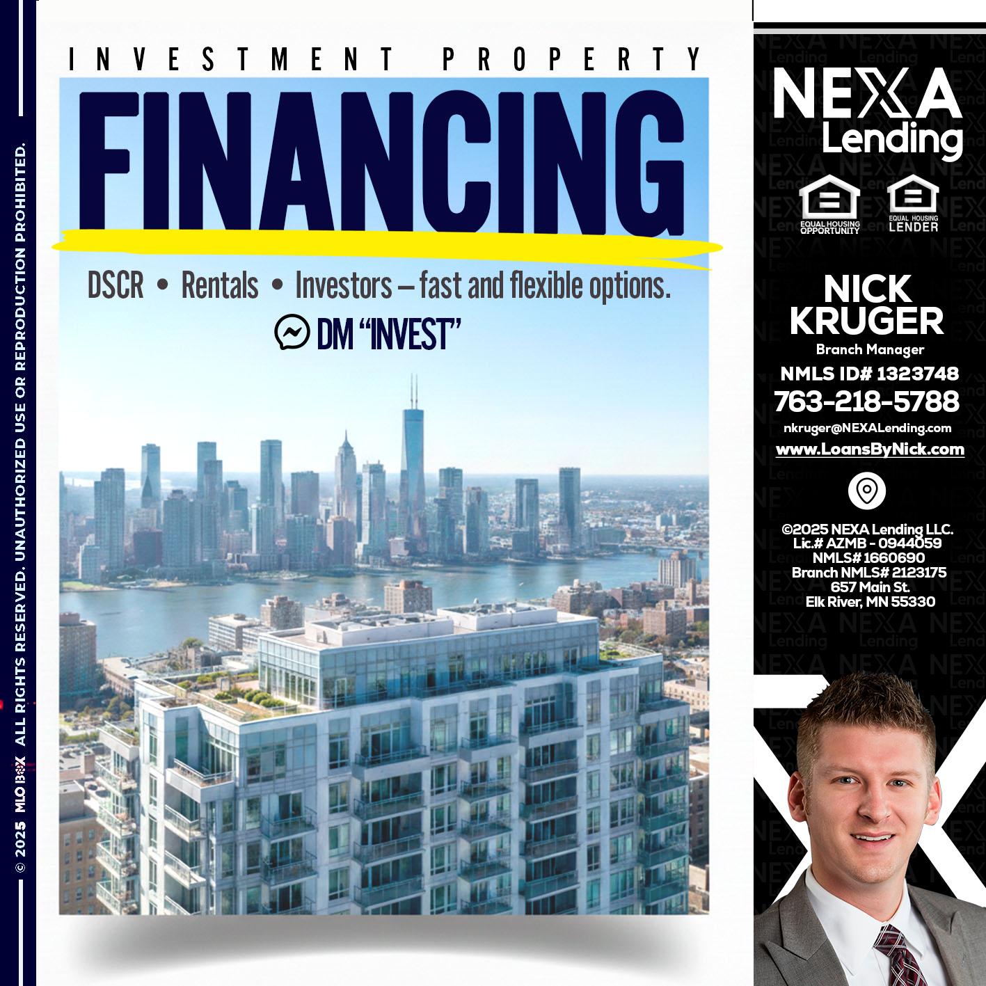 FINANCING - Nicholas Kruger -Loan Officer