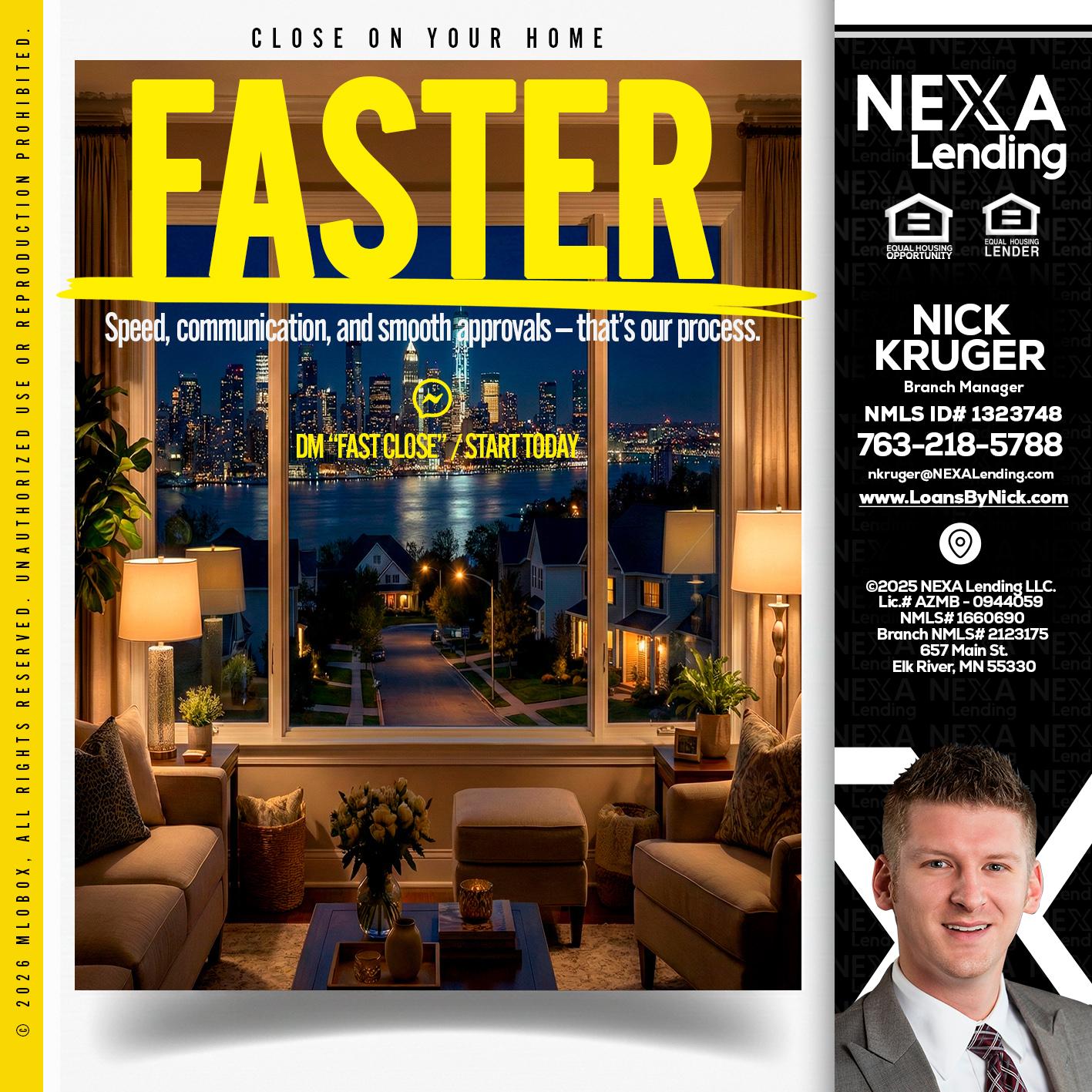 FASTER - Nicholas Kruger -Loan Officer