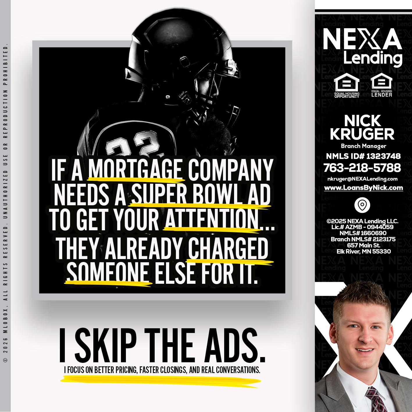if a mortgage ad - Nicholas Kruger -Loan Officer