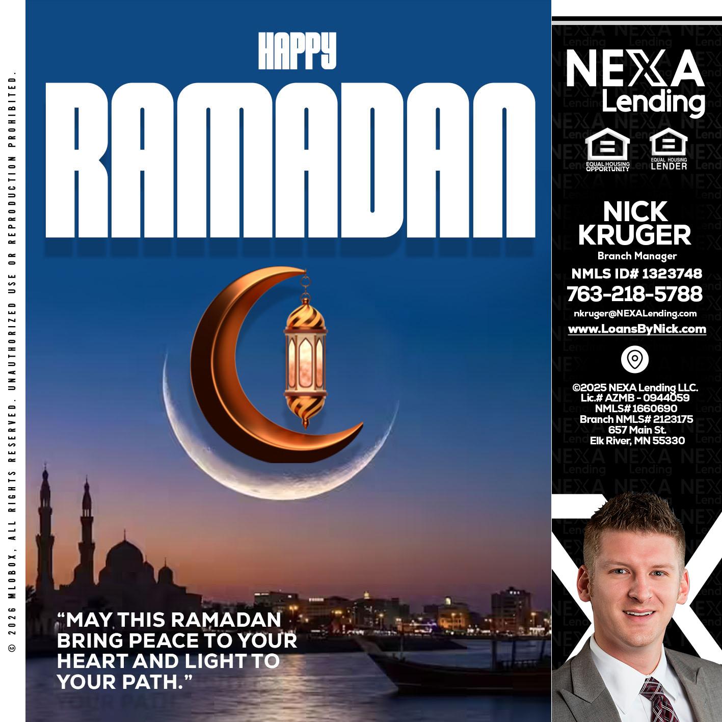 RAMADAN - Nicholas Kruger -Loan Officer