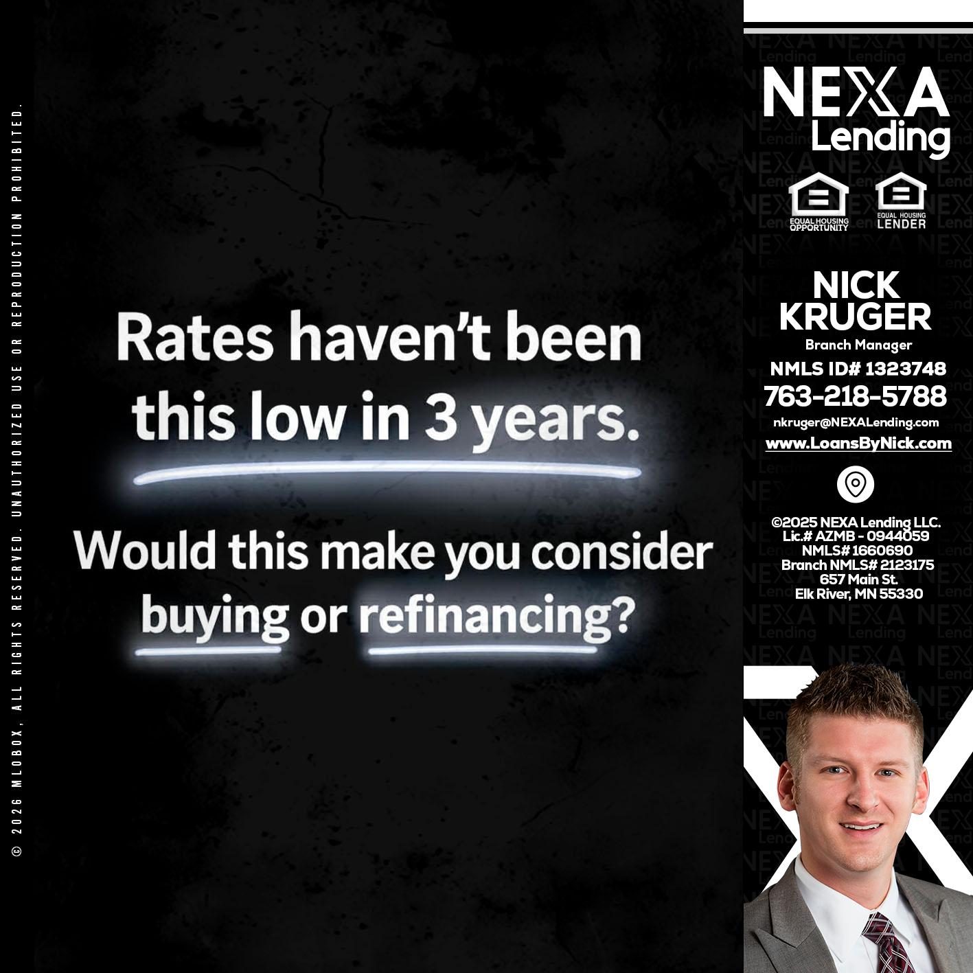 RATES HAVEN'T - Nicholas Kruger -Loan Officer