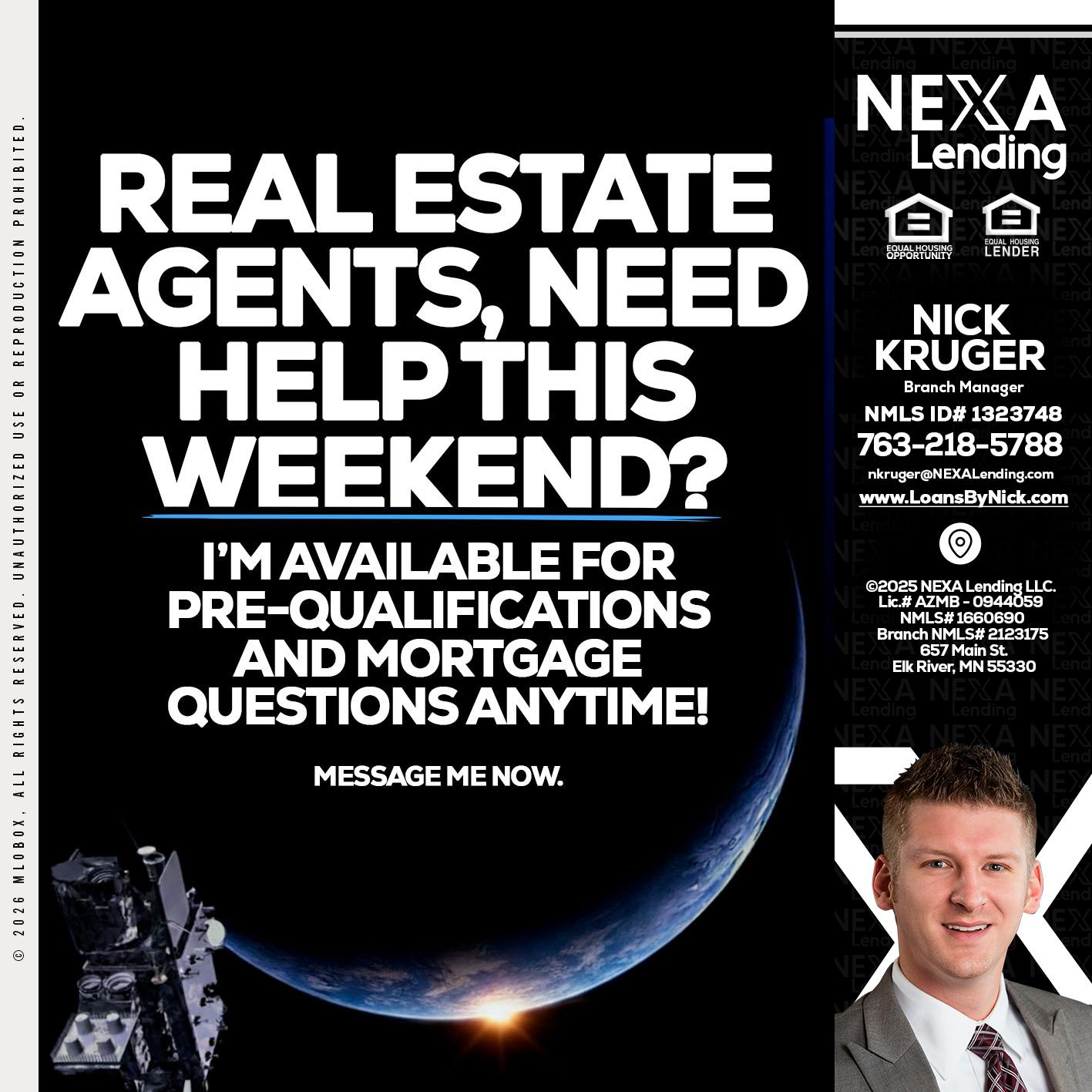 REAL ESTATE AGENTS - Nicholas Kruger -Loan Officer