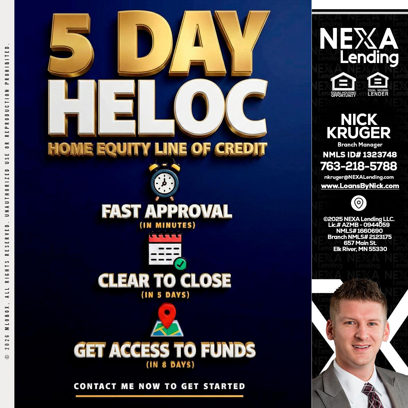 5 day hello - Nicholas Kruger -Loan Officer