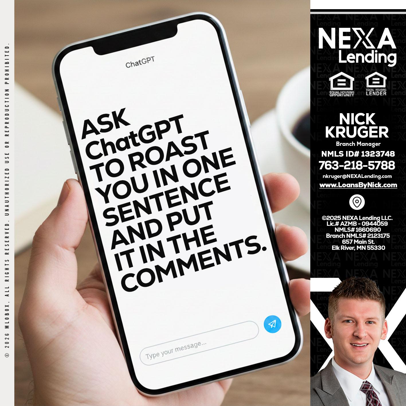 ask chatgpt - Nicholas Kruger -Loan Officer