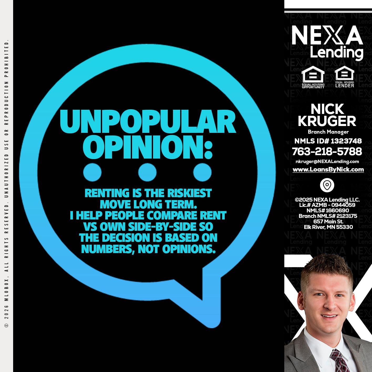 unpopular opinion - Nicholas Kruger -Loan Officer