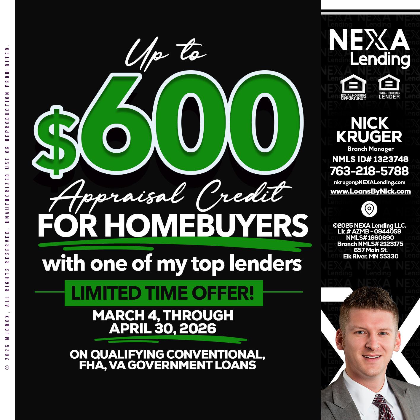 UP TO 600 - Nicholas Kruger -Loan Officer