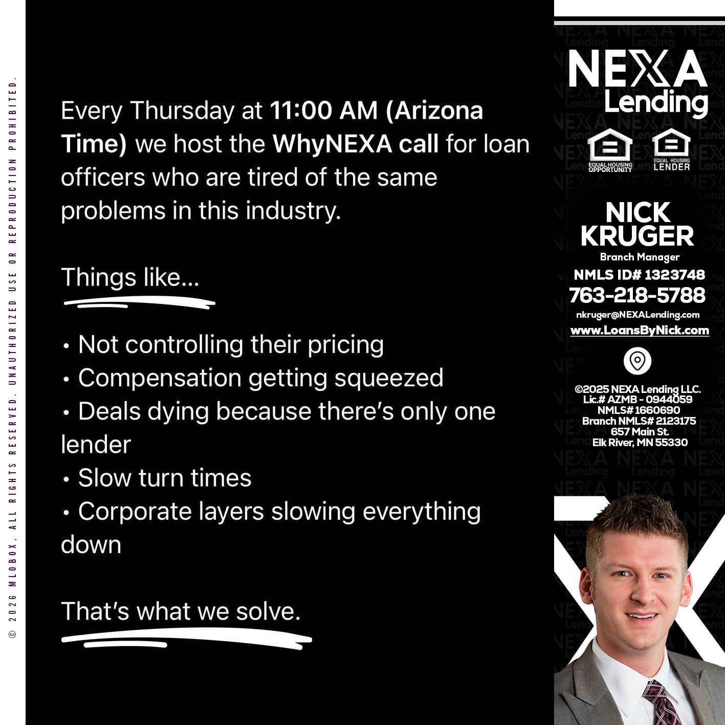WHY NEXA - Nicholas Kruger -Loan Officer
