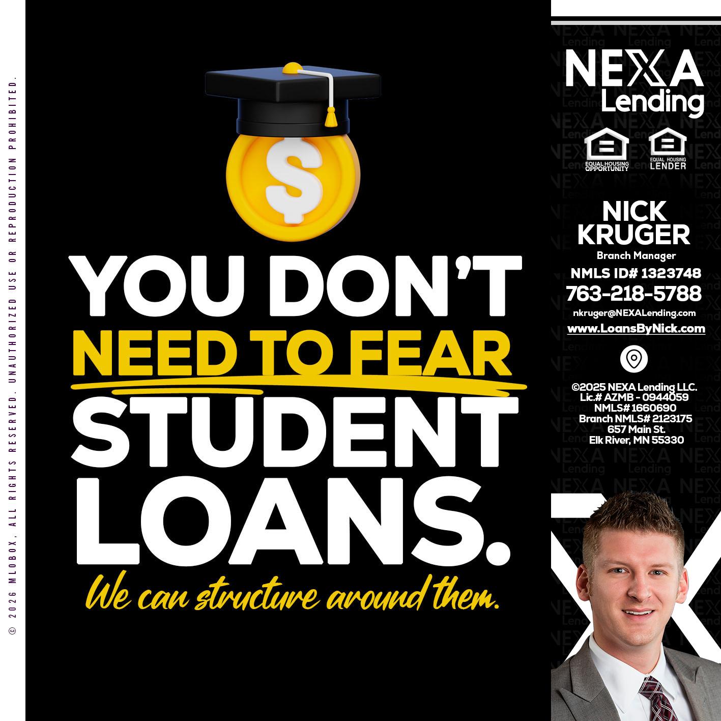YOU DONT NEED - Nicholas Kruger -Loan Officer