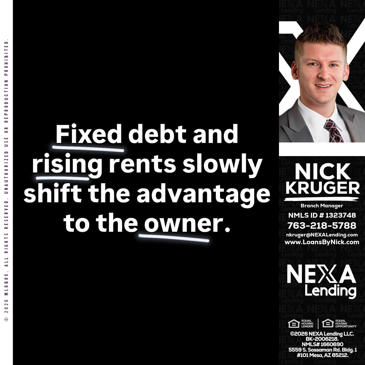 FIXED DEBT - Nicholas Kruger -Loan Officer