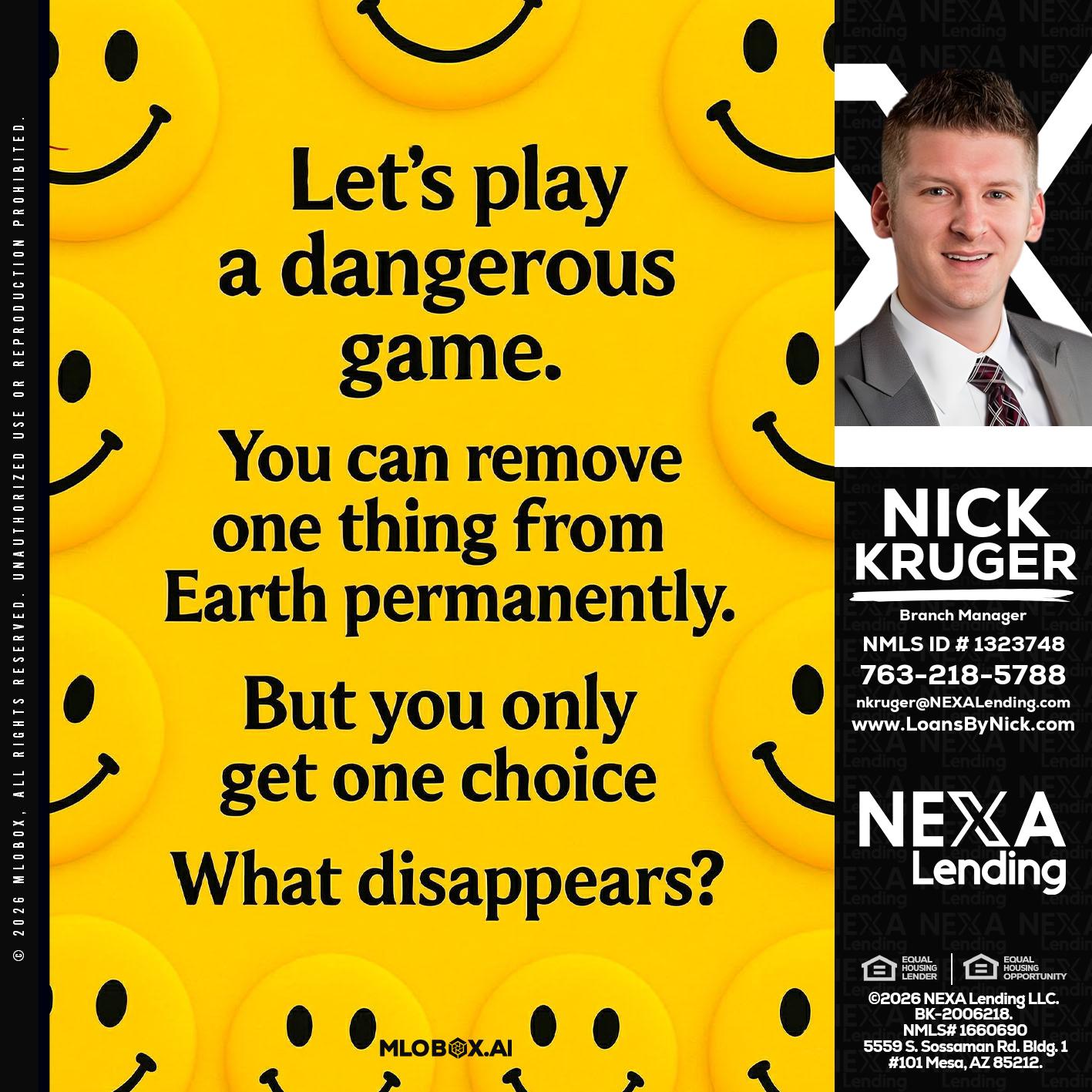 LETS PLAY - Nicholas Kruger -Loan Officer