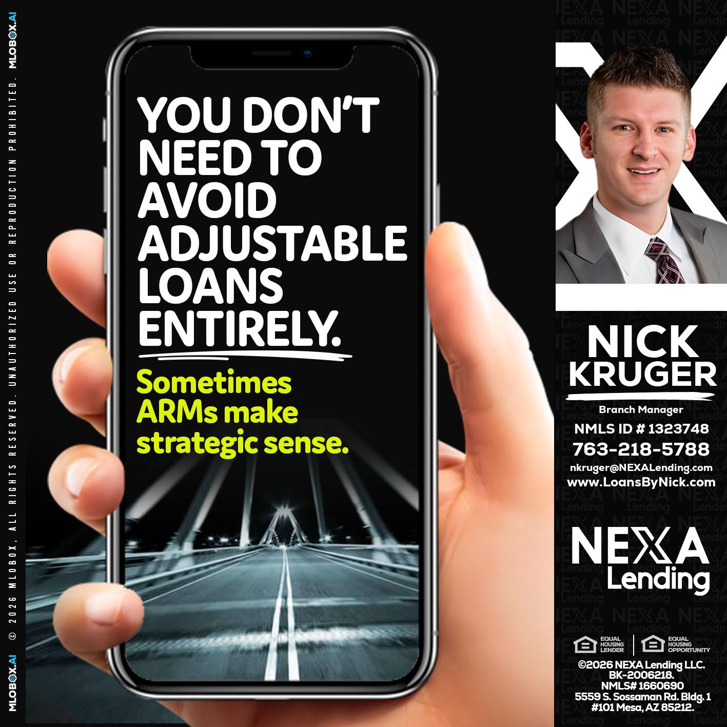 YOU DONT NEED - Nicholas Kruger -Loan Officer