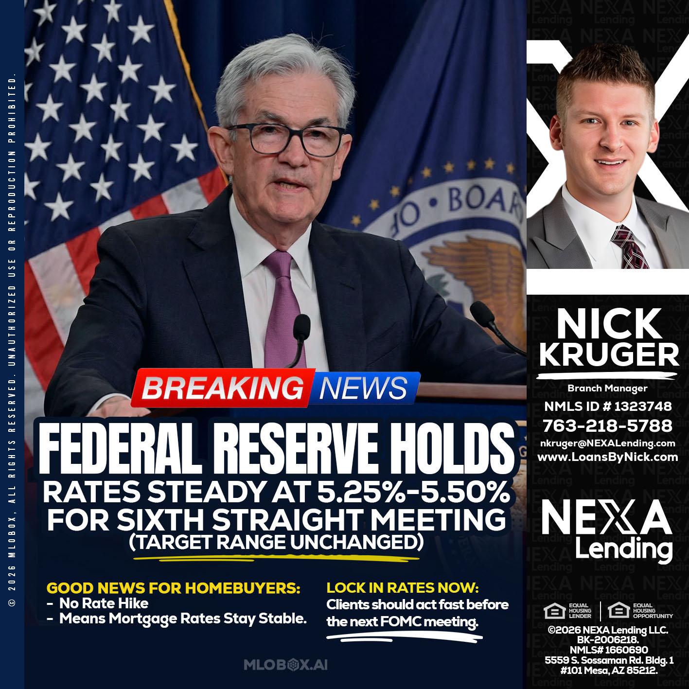 federal reserve - Nicholas Kruger -Loan Officer