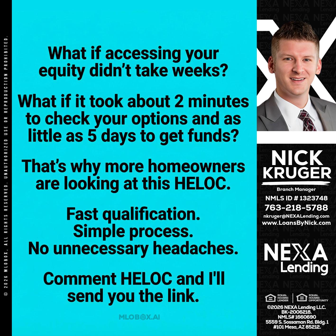 what if - Nicholas Kruger -Loan Officer