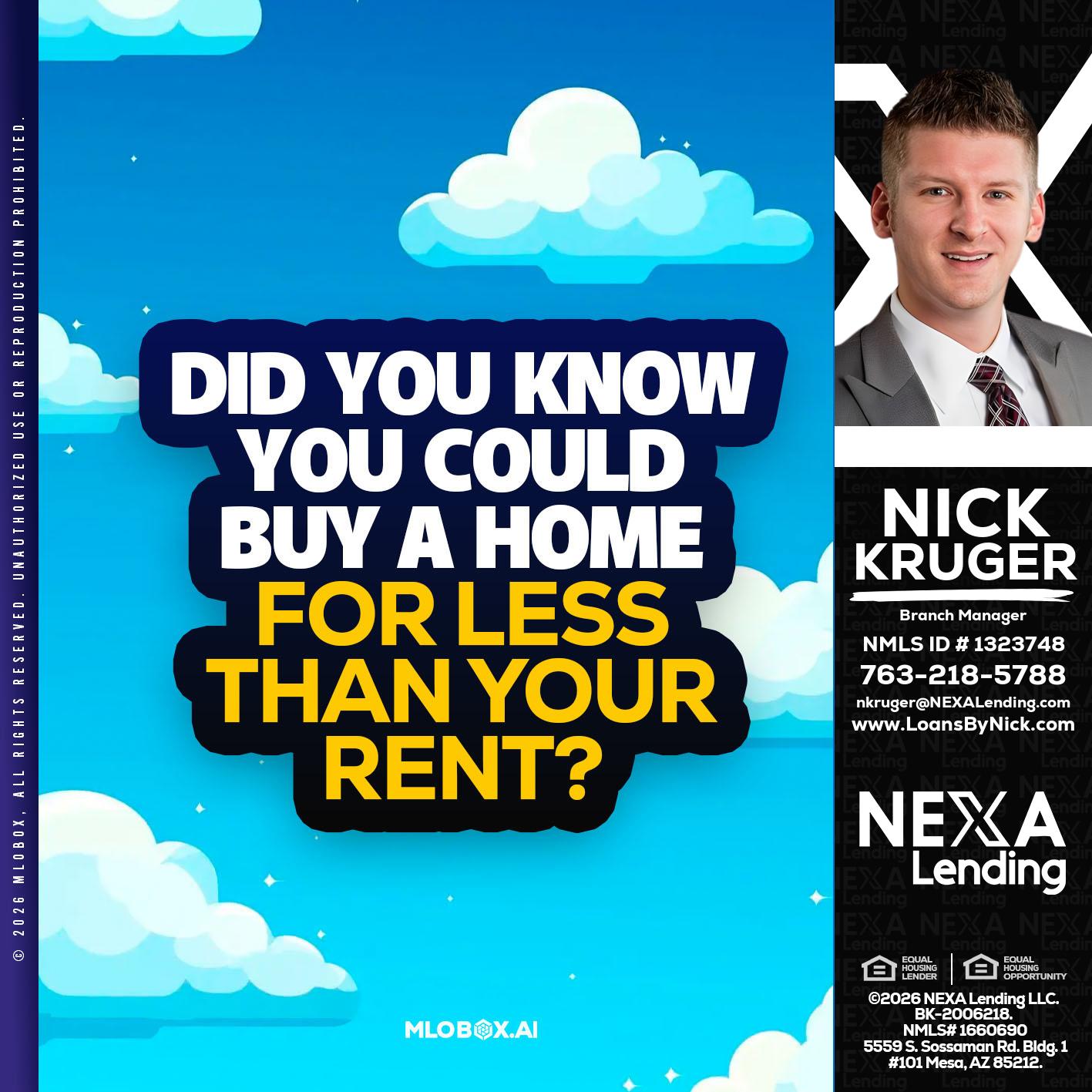 DID YOU KNOW - Nicholas Kruger -Loan Officer