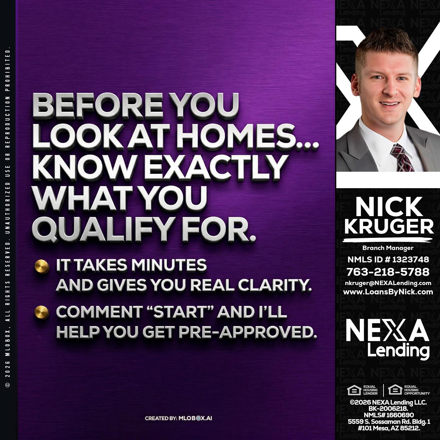 BEFORE YOU - Nicholas Kruger -Loan Officer