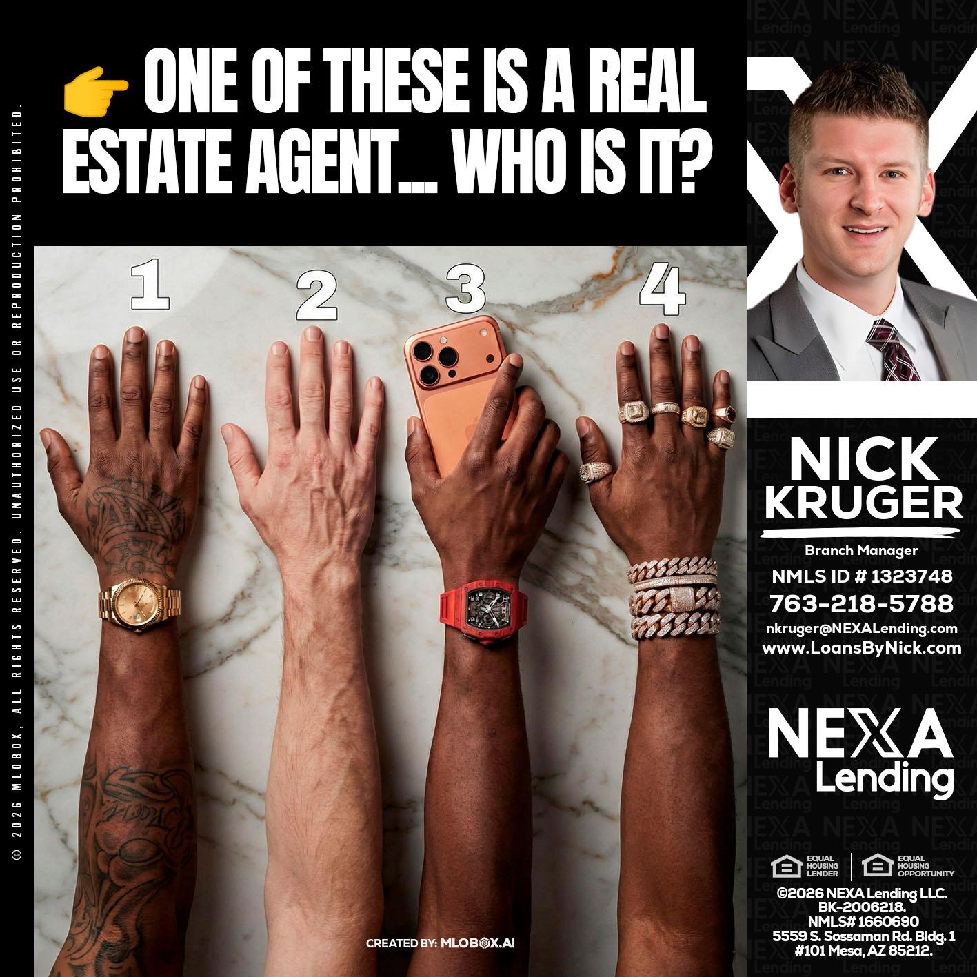 ONE OF THESE - Nicholas Kruger -Loan Officer