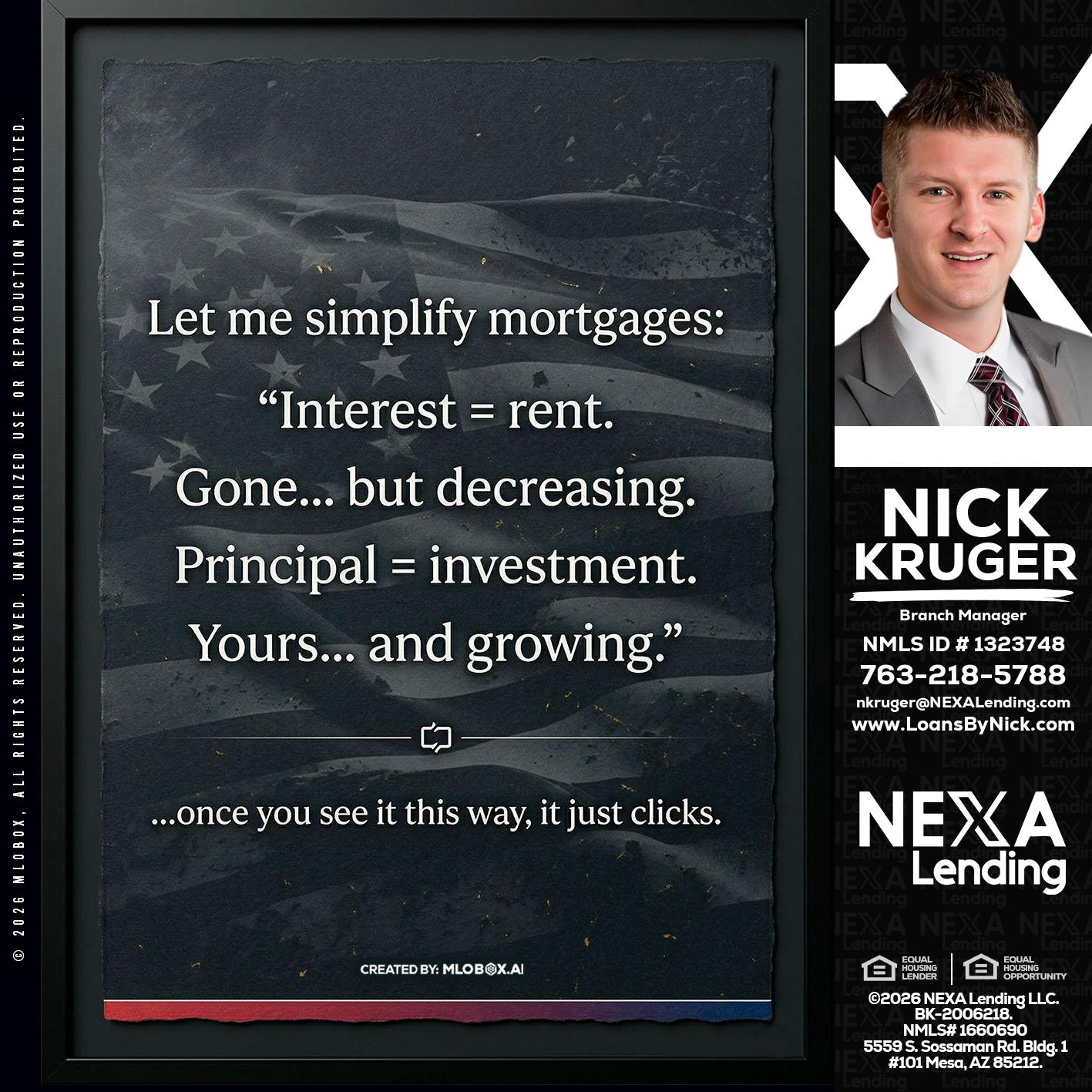 LET ME SIMPLIFY - Nicholas Kruger -Loan Officer