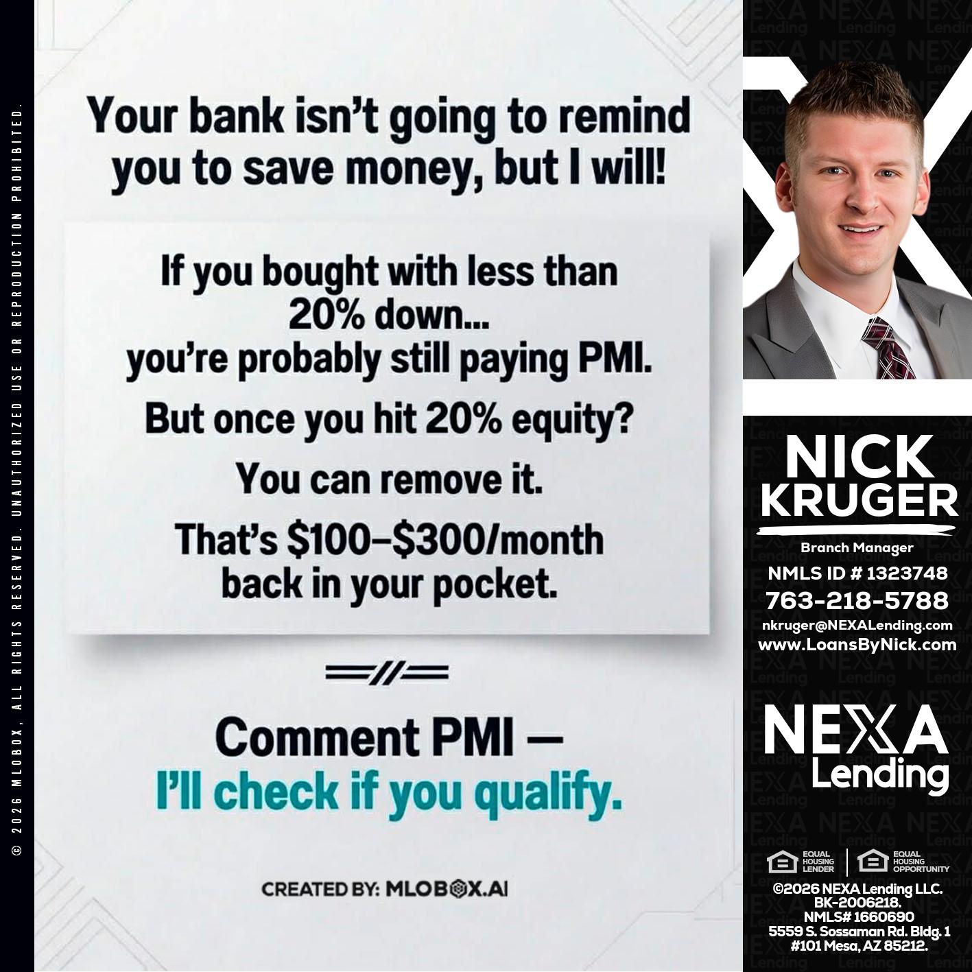 YOUR BANK ISNT - Nicholas Kruger -Loan Officer