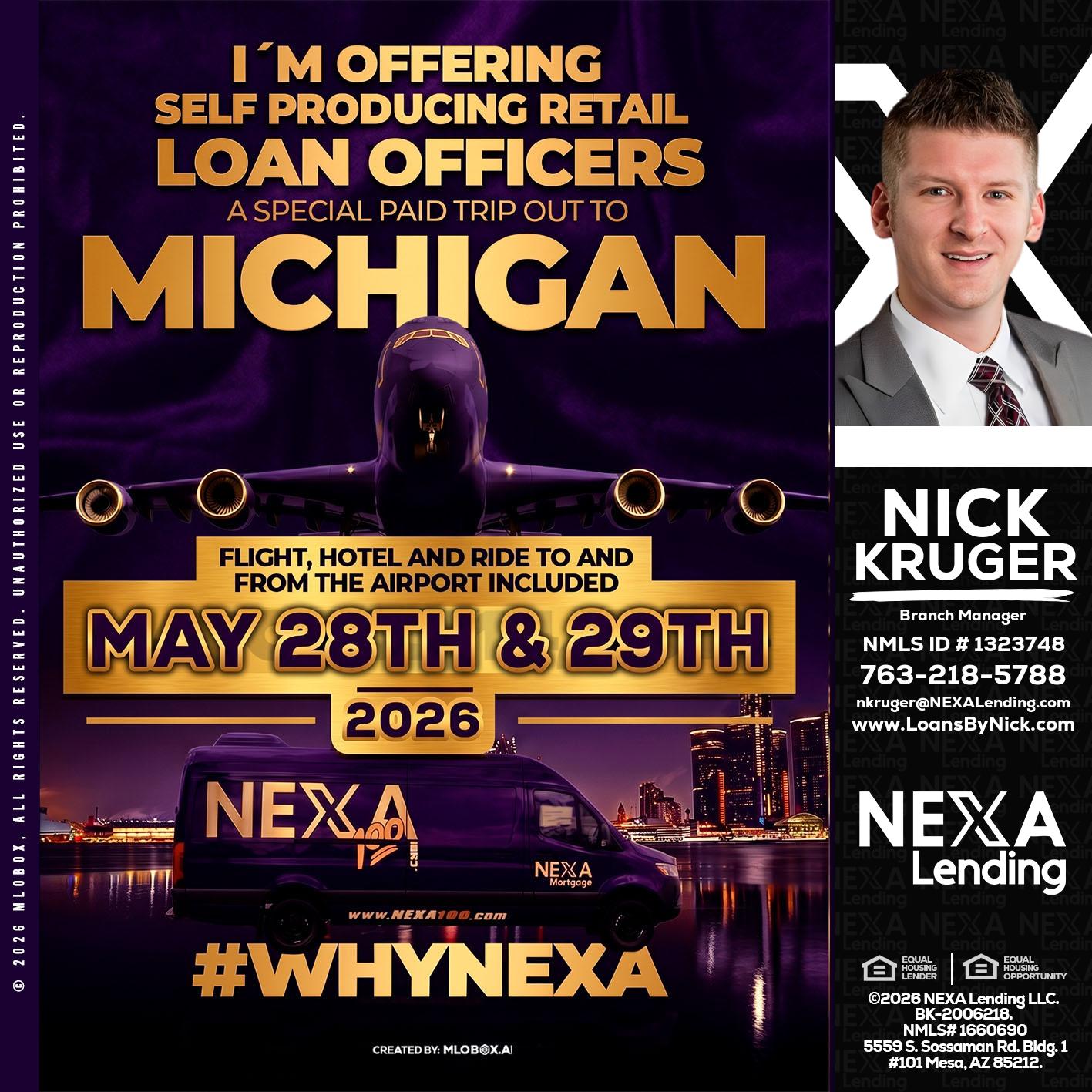MICHIGAN - Nicholas Kruger -Loan Officer