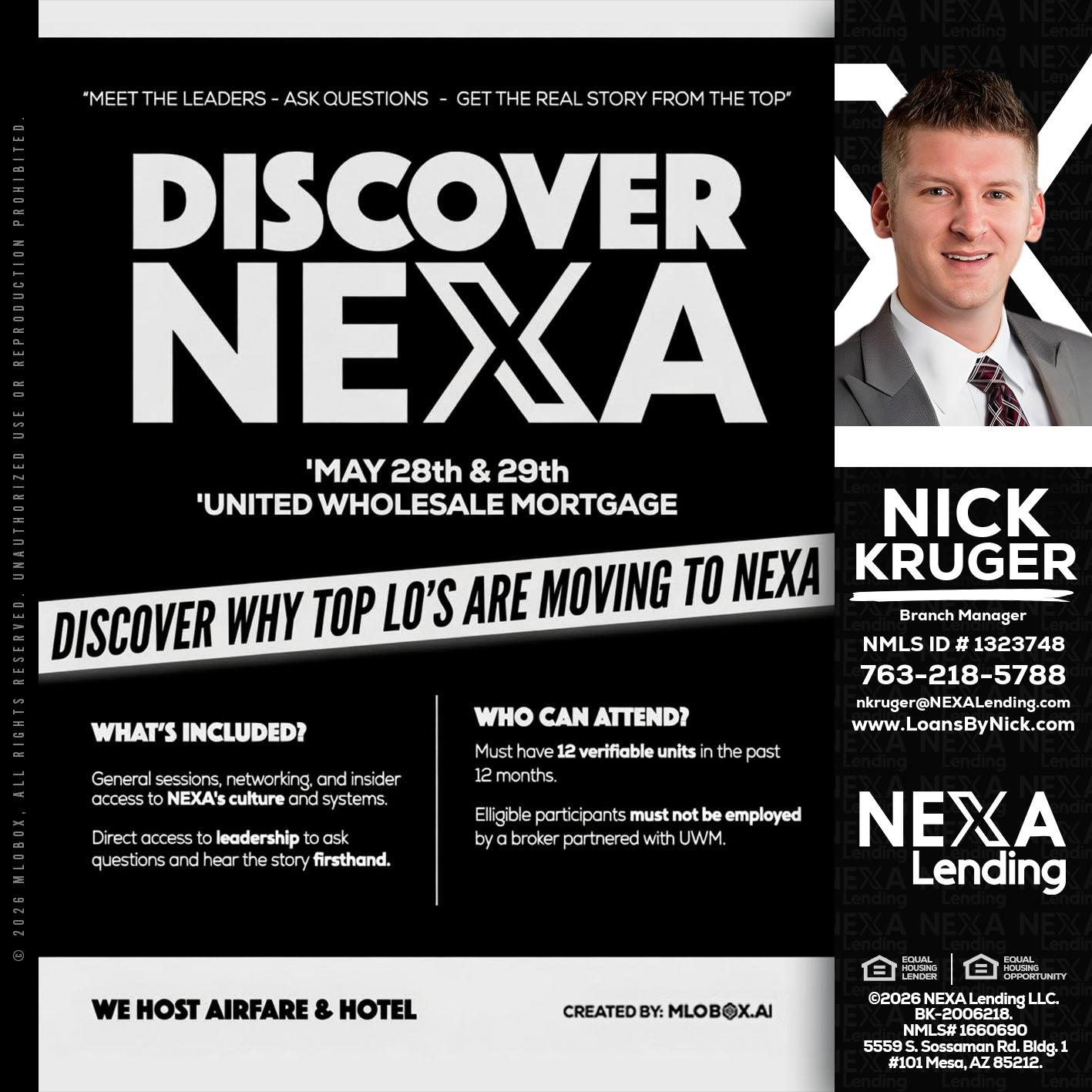 DISCOVER NEXA - Nicholas Kruger -Loan Officer