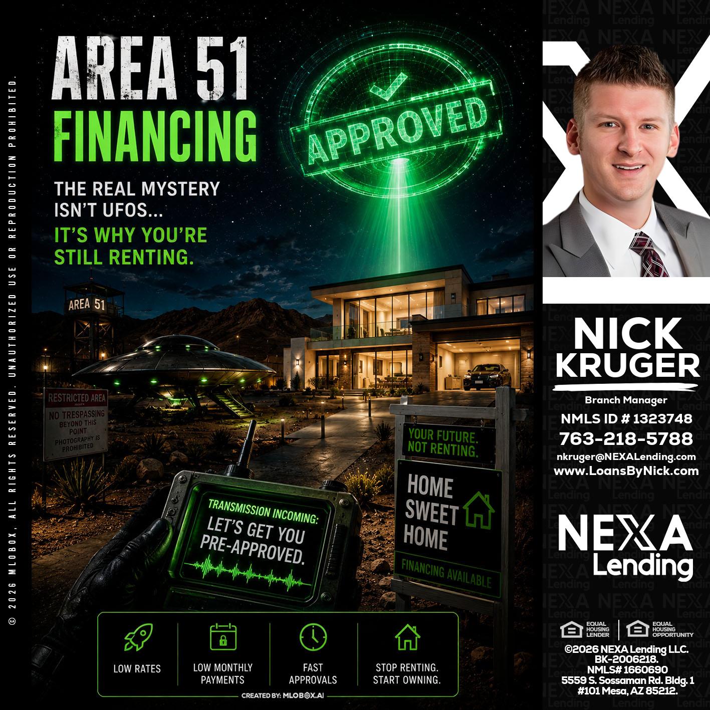 AREA 51 - Nicholas Kruger -Loan Officer