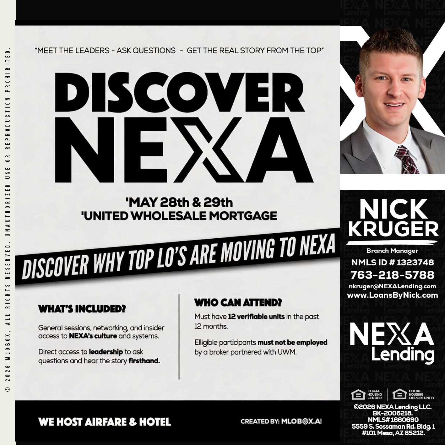 DISCOVER NEXA - Nicholas Kruger -Loan Officer