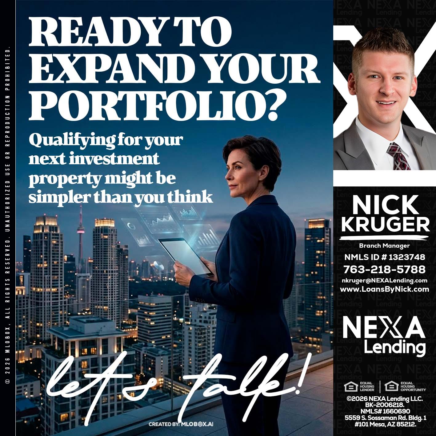 READY TO EXPAND - Nicholas Kruger -Loan Officer