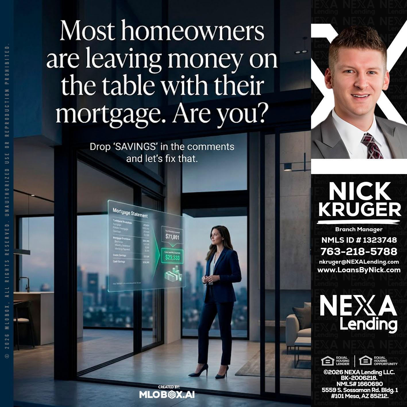 MOST OWNERS - Nicholas Kruger -Loan Officer