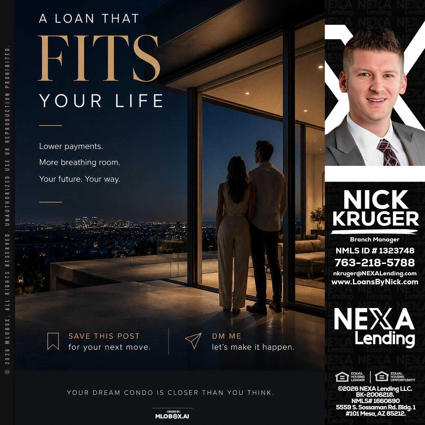LOANS THAT FIT - Nicholas Kruger -Loan Officer
