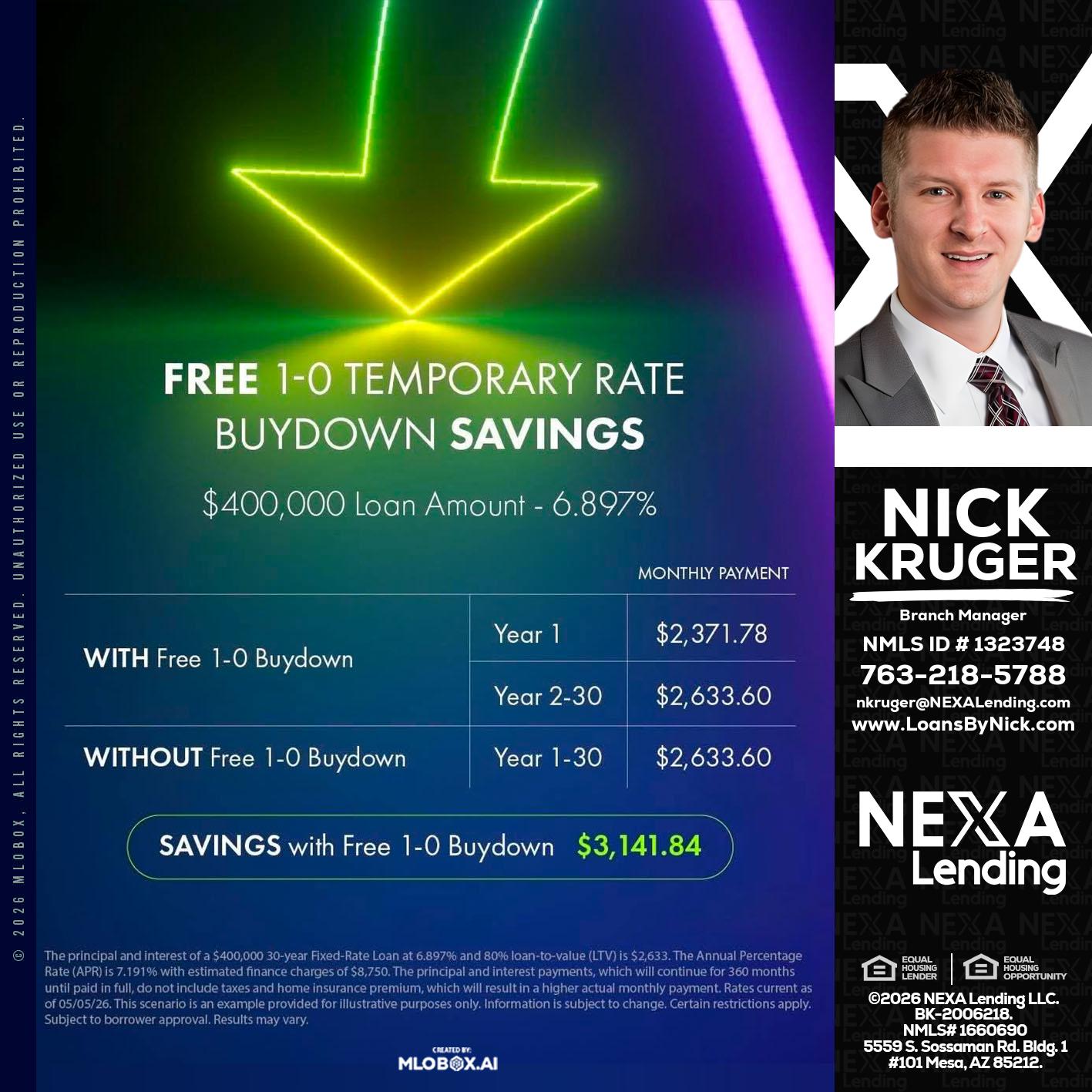 BUYDOWN - Nicholas Kruger -Loan Officer