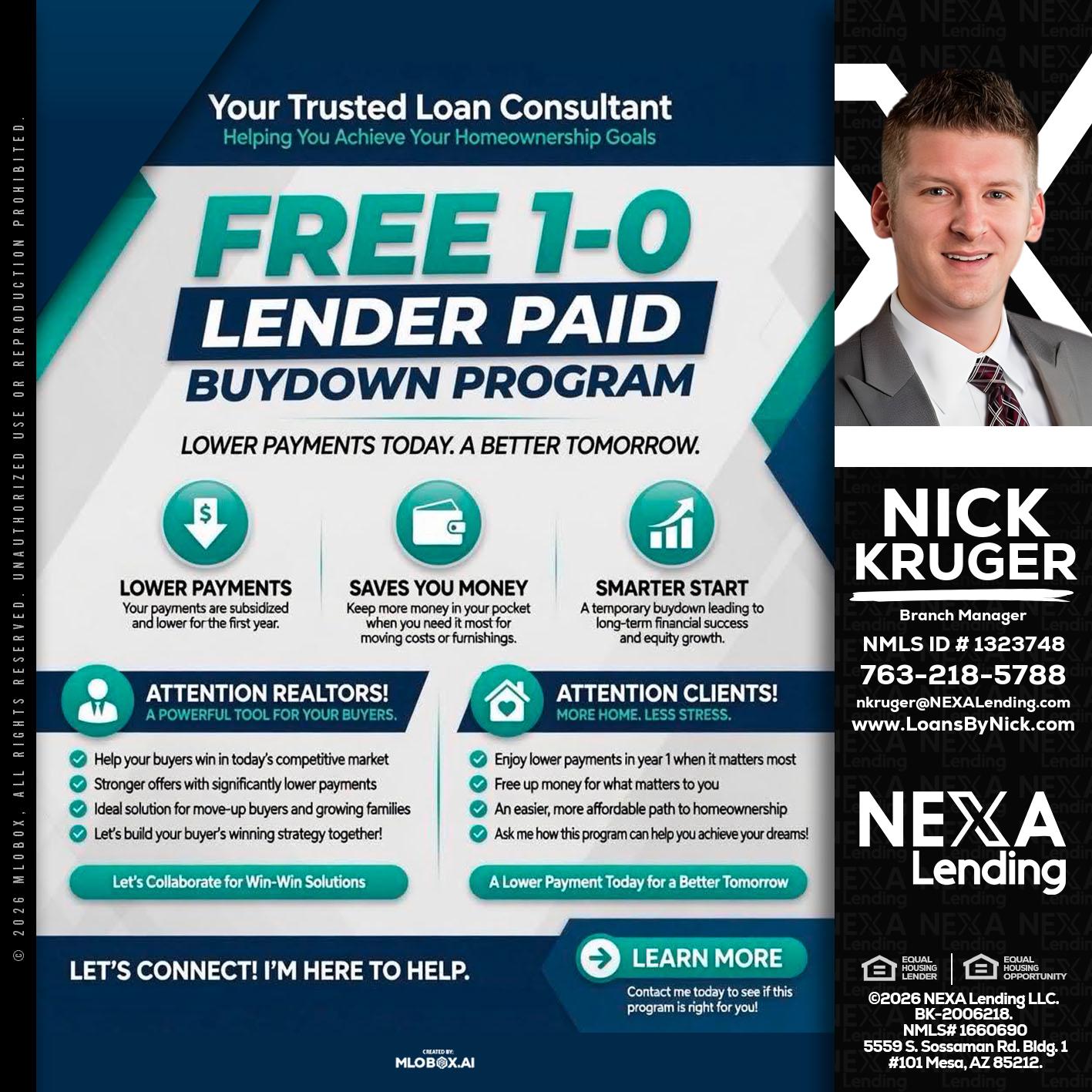 FREE 1-0 - Nicholas Kruger -Loan Officer